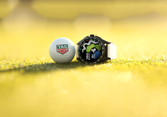 田仁智与TAG Heuer Connected Calibre E4智能腕表高尔夫版