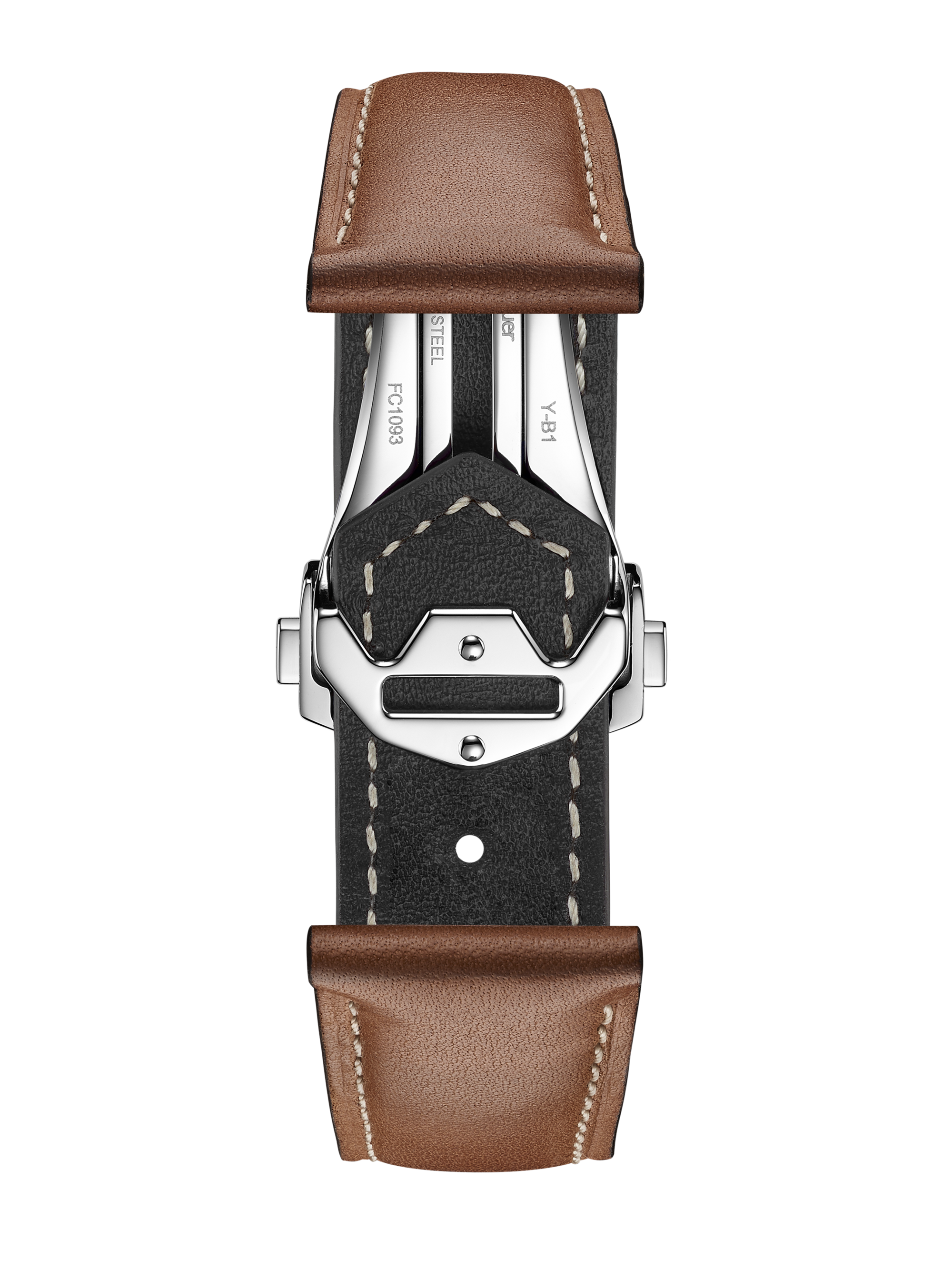 TAG HEUER CARRERA 36MM BROWN LEATHER STRAP 