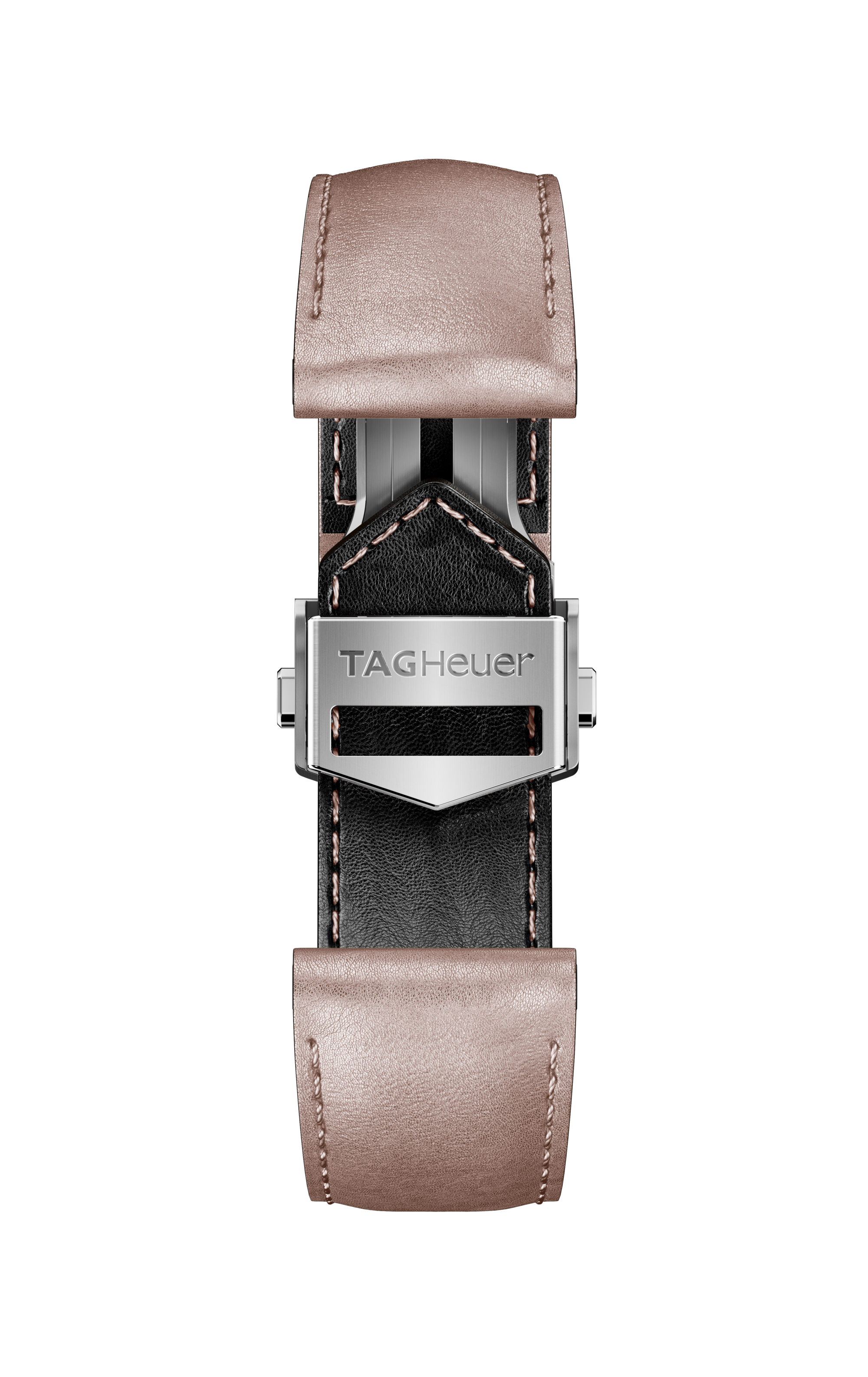 Metallic Pink Leather Strap Calibre E4 42 mm