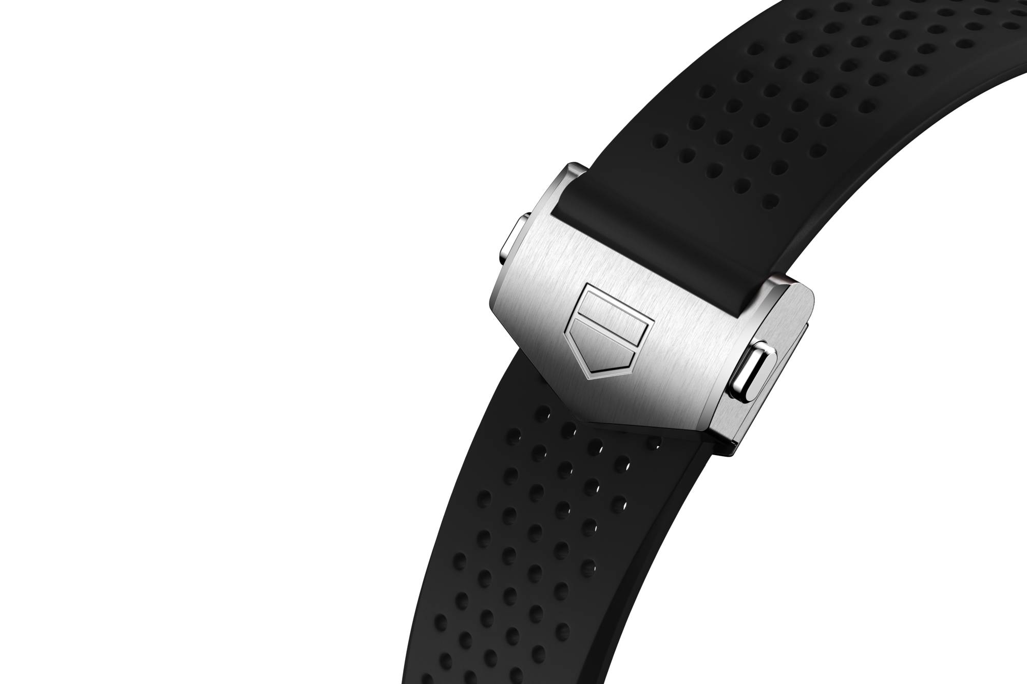 Black Rubber Strap Calibre E4 45 mm