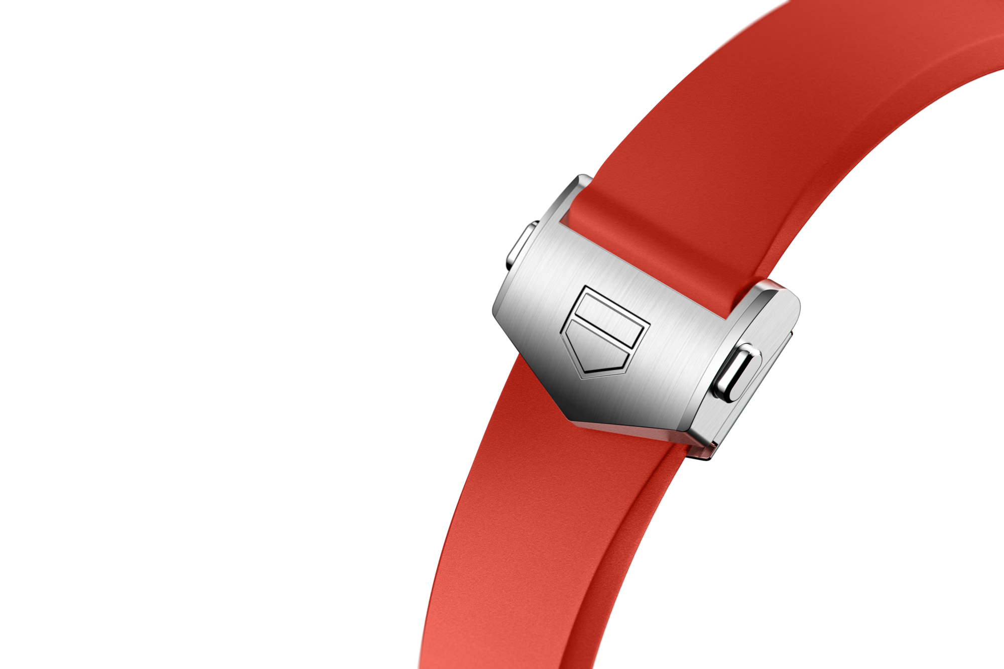 Red Rubber Strap Calibre E4 42 mm