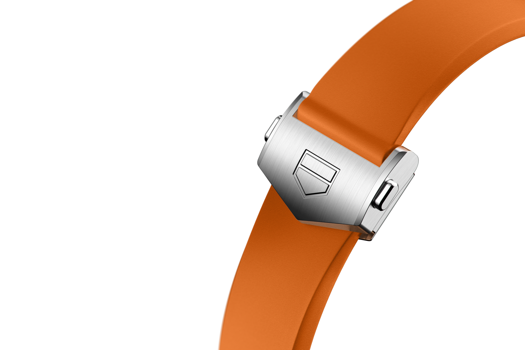 Orange Rubber Strap Calibre E4 42 mm