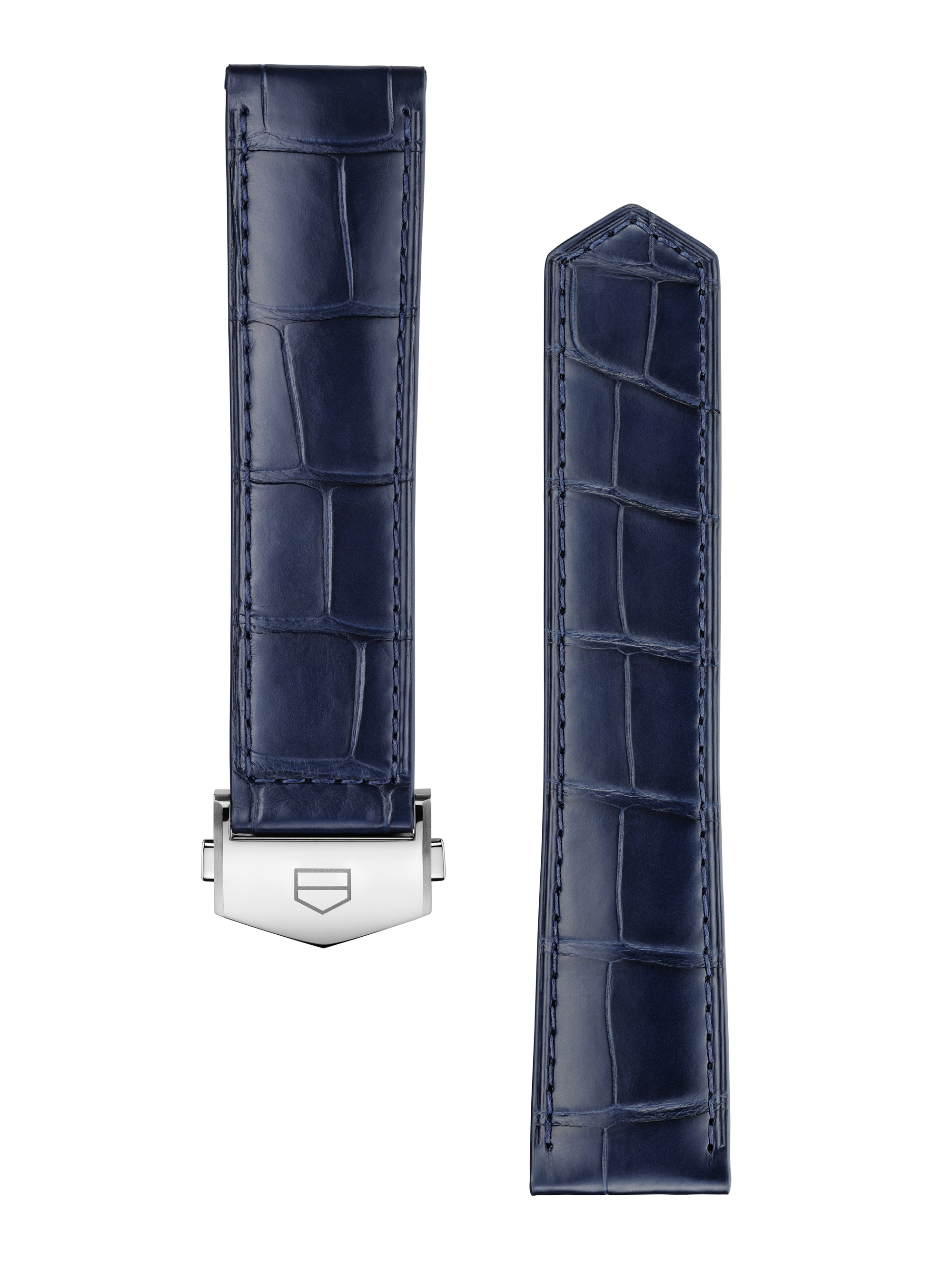 TAG Heuer Carrera 42MM Blue Alligator Leather Strap