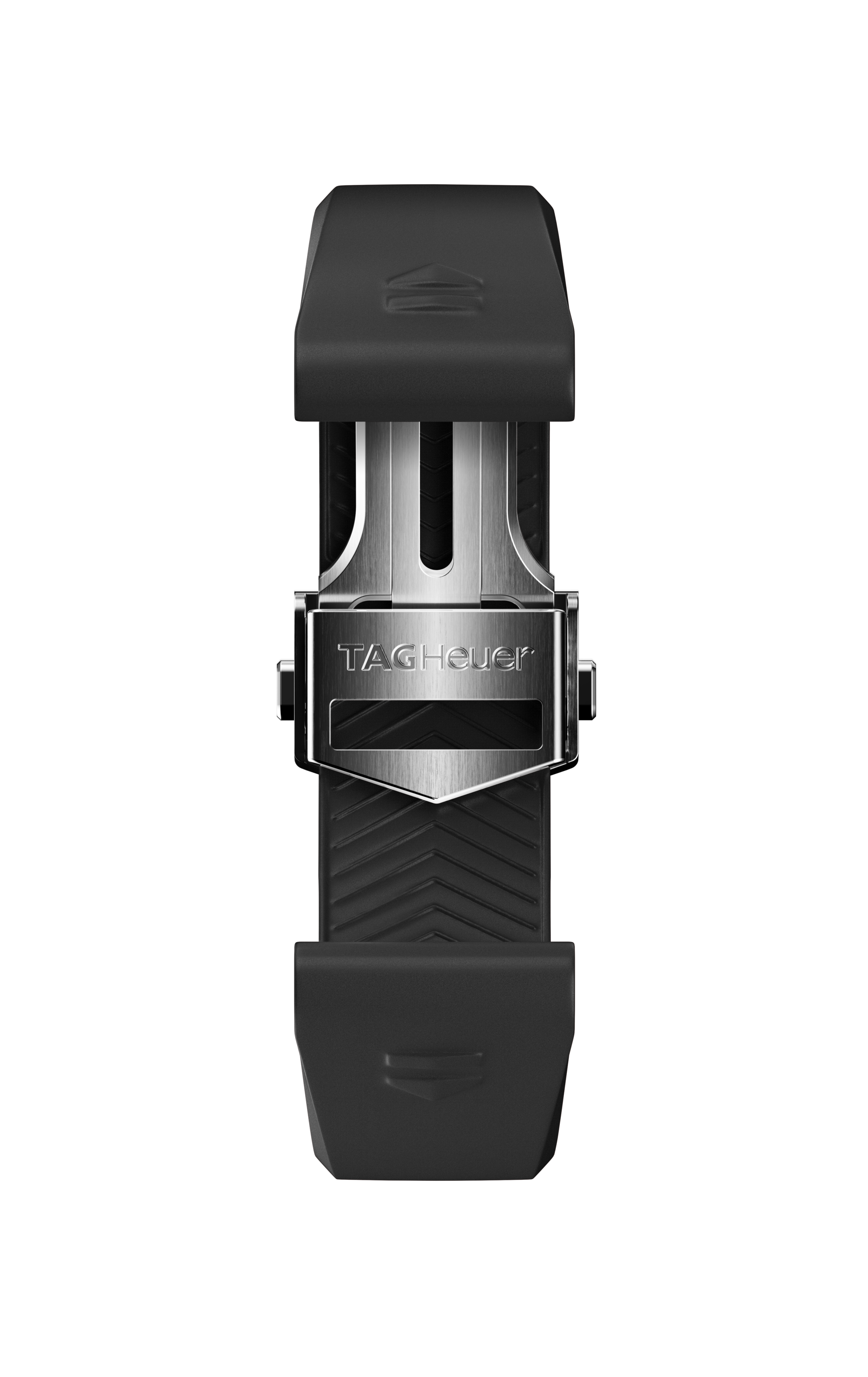 Black Rubber Strap Calibre E4 42 mm