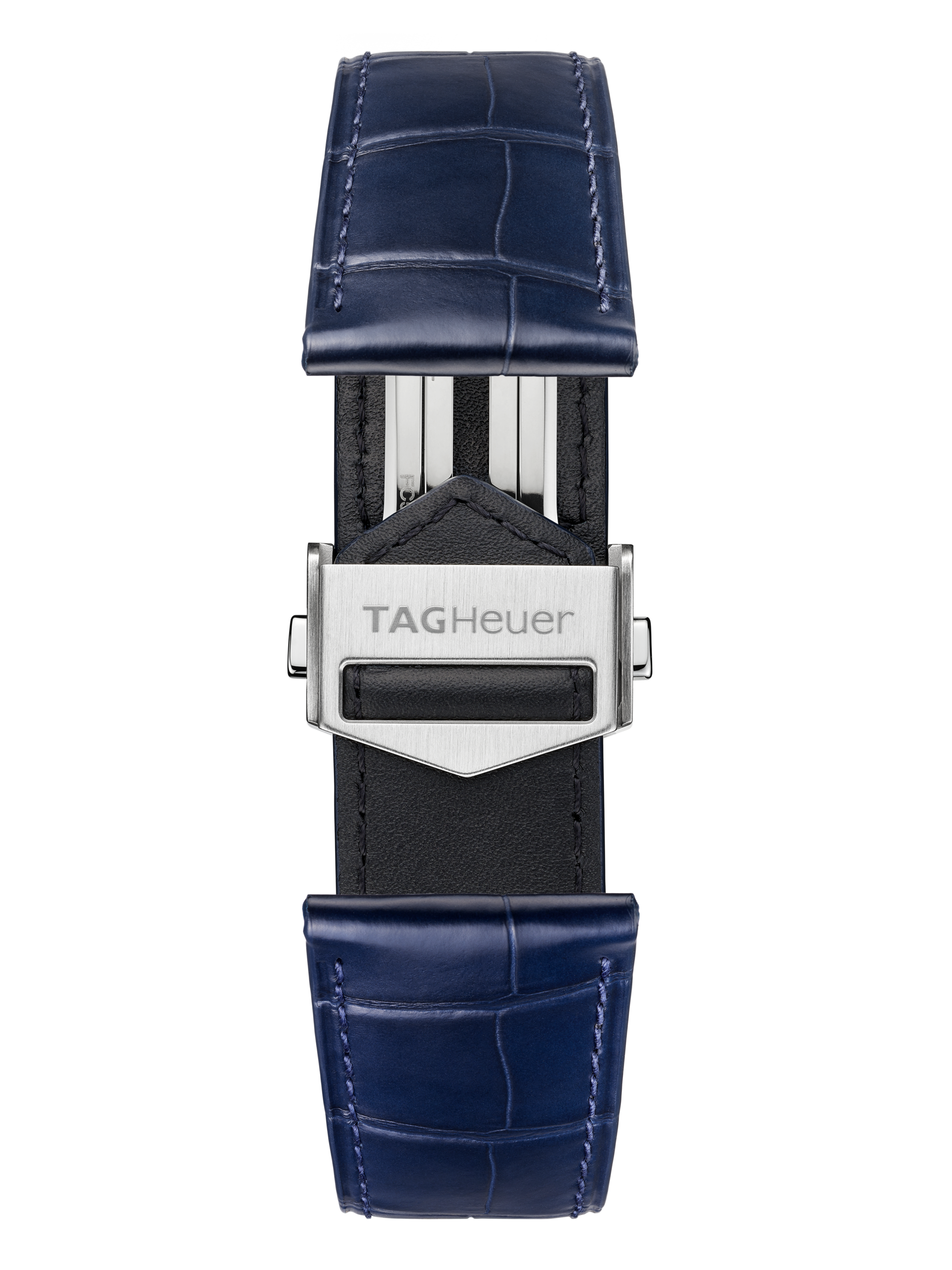 TAG Heuer Carrera 42MM Blue Alligator Leather Strap