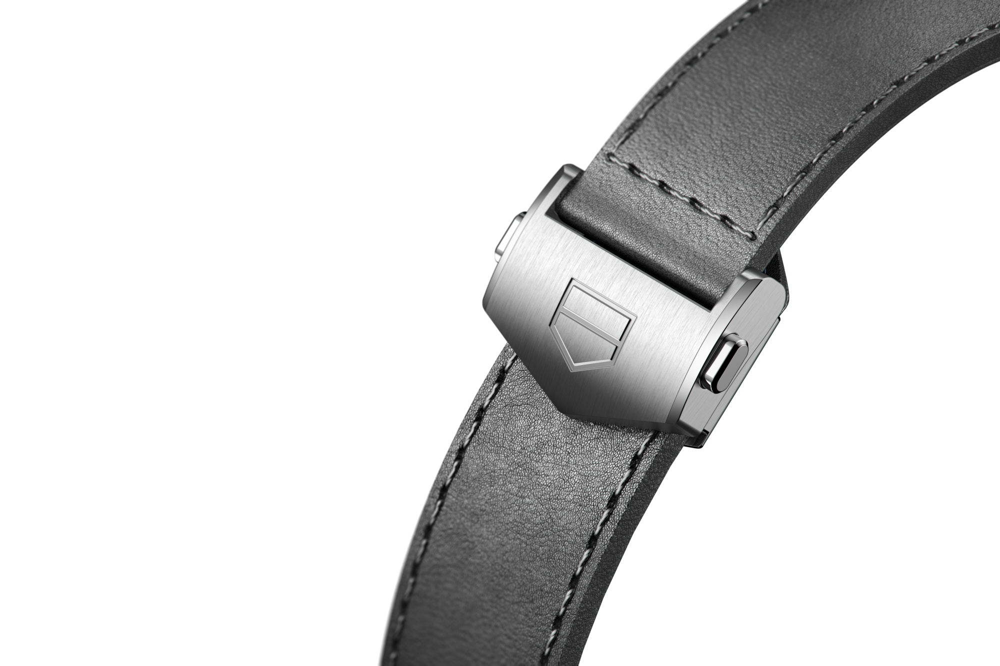 Grey Leather Strap Calibre E4 42 mm