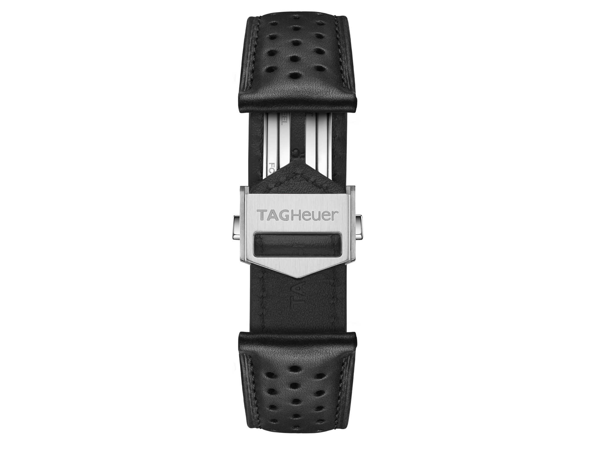 TAG Heuer Carrera 39MM Black Perforated Leather Strap