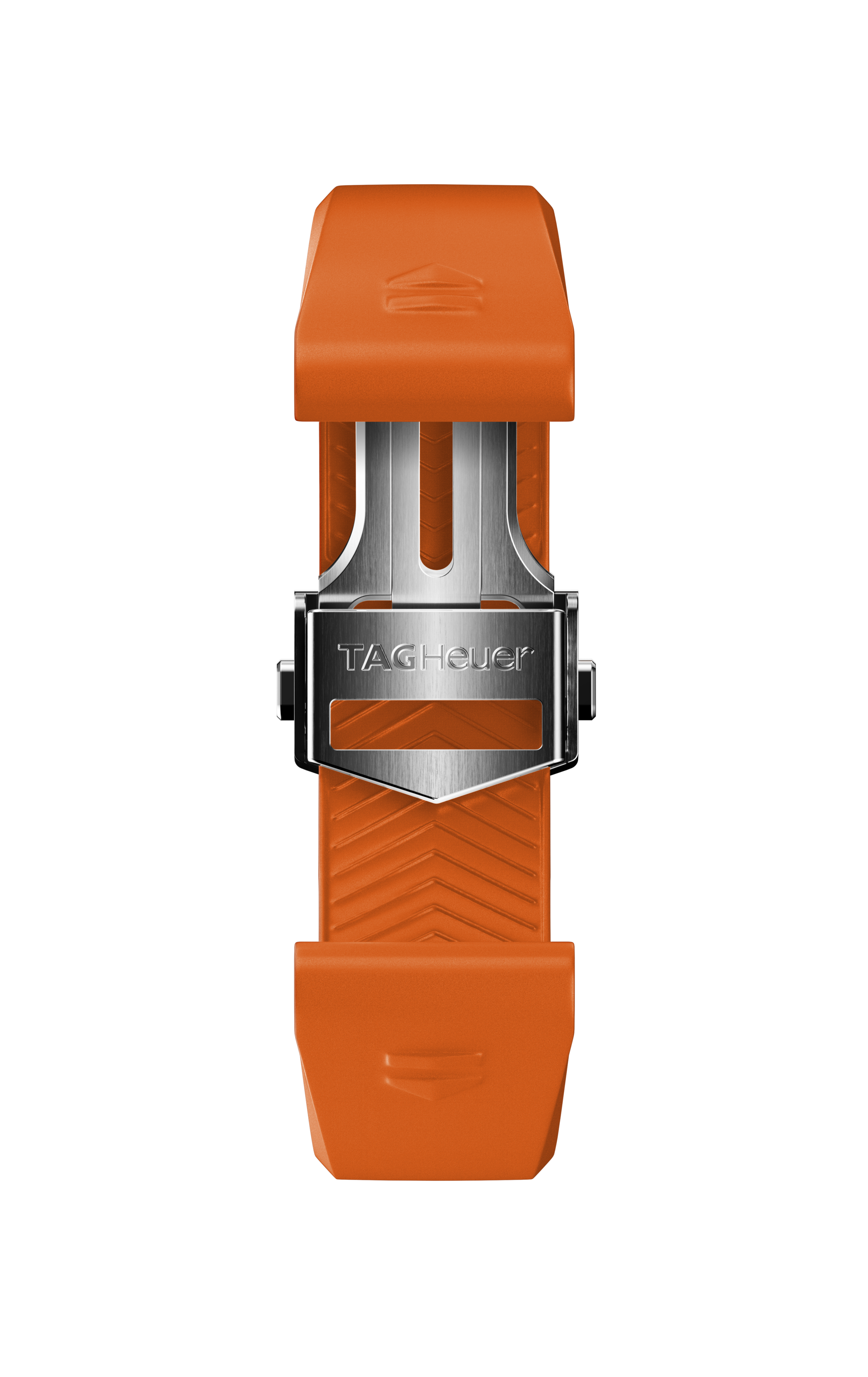 Orange Rubber Strap Calibre E4 42 mm
