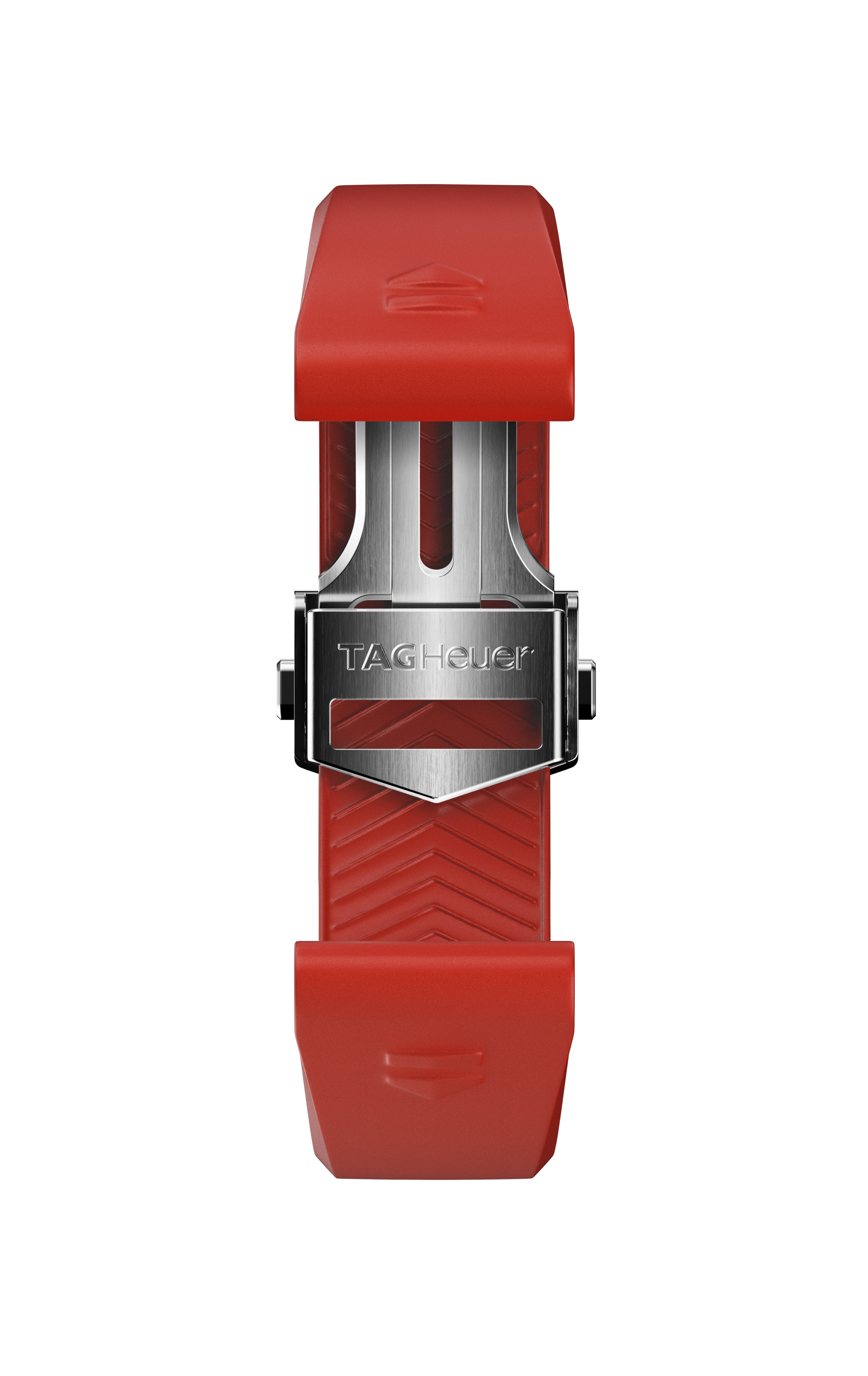 Red Rubber Strap Calibre E4 42 mm
