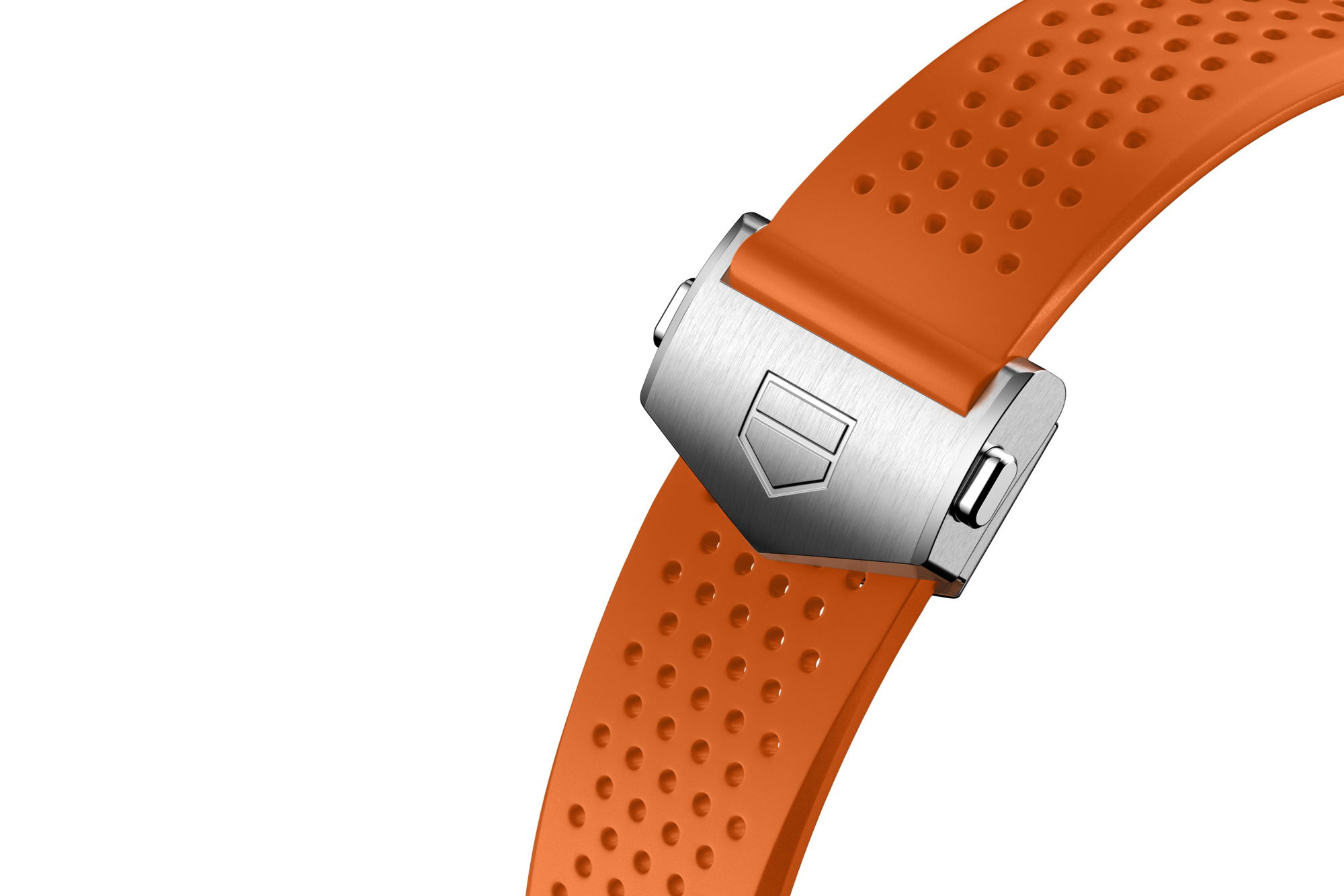 Orange Rubber Strap Calibre E4 45 mm