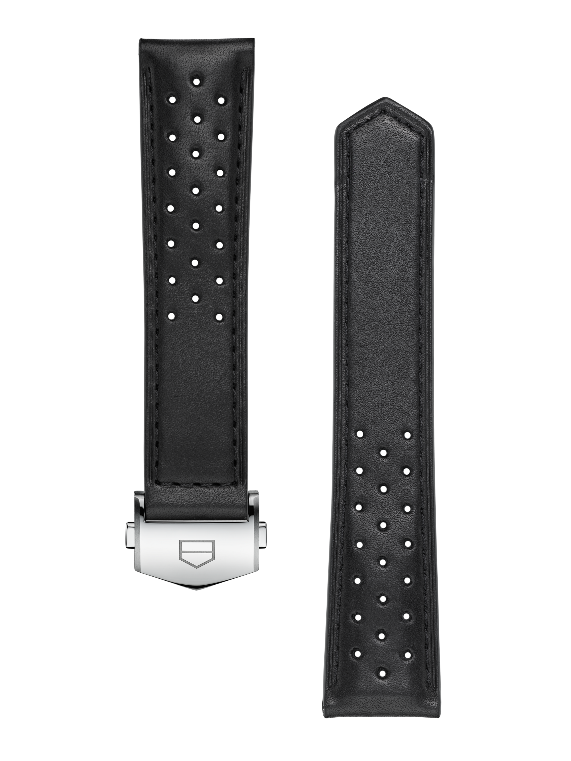 TAG Heuer Carrera 39MM Black Perforated Leather Strap