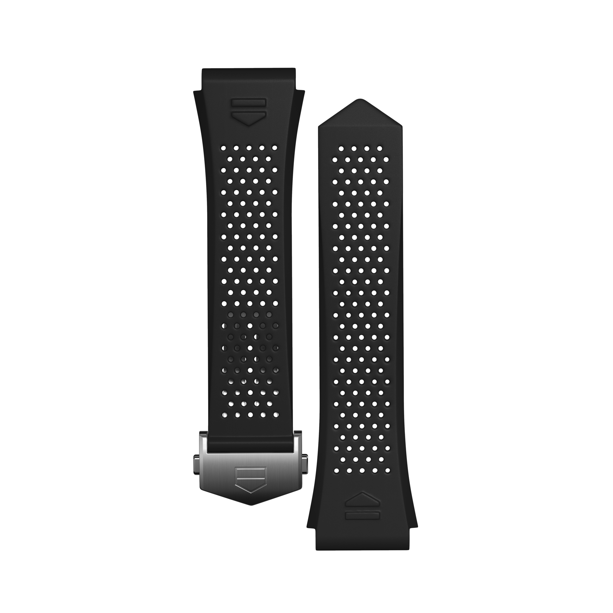 Black Rubber Strap Calibre E4 45 mm