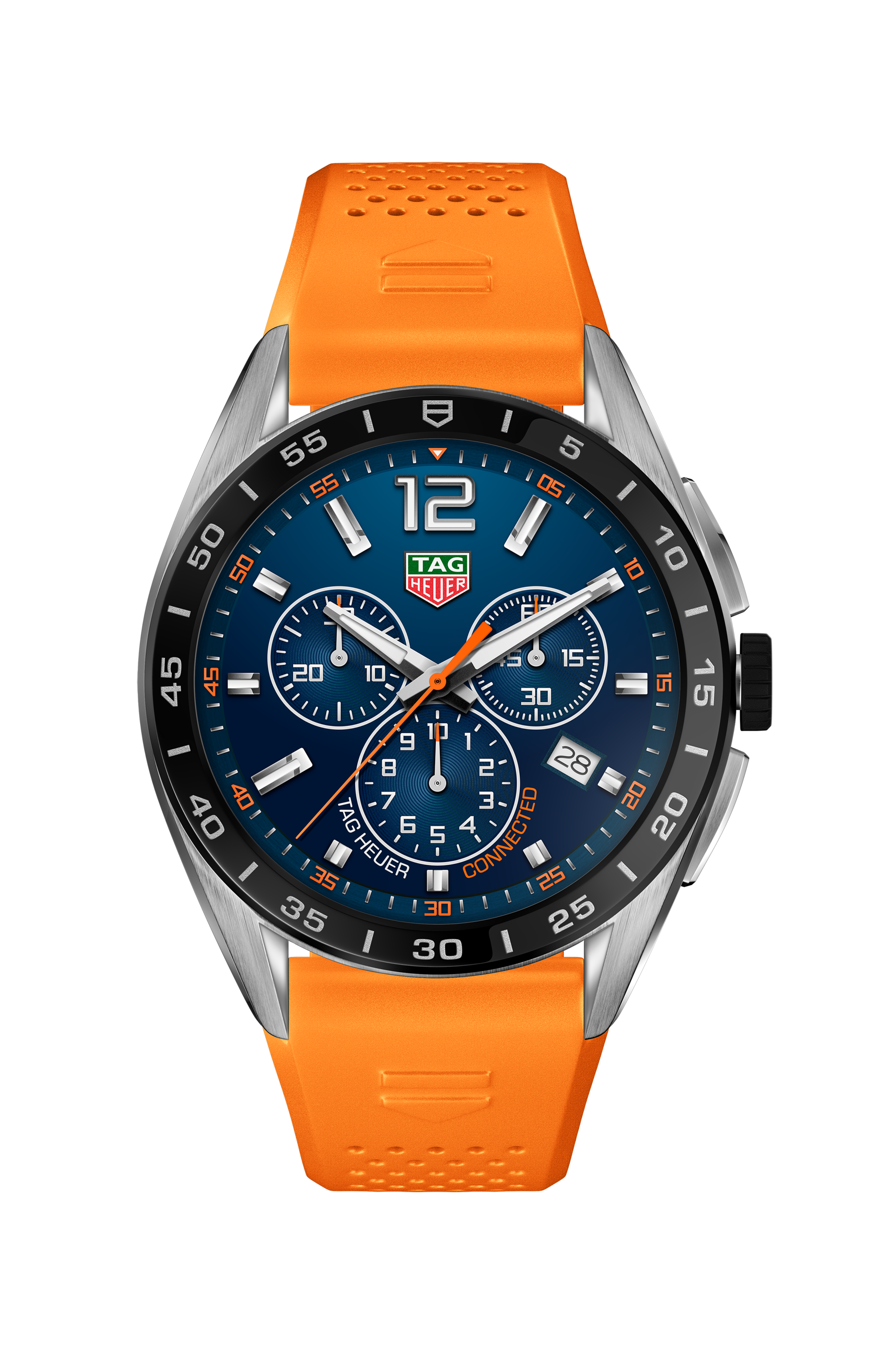 Tag heuer connected orange strap 2025