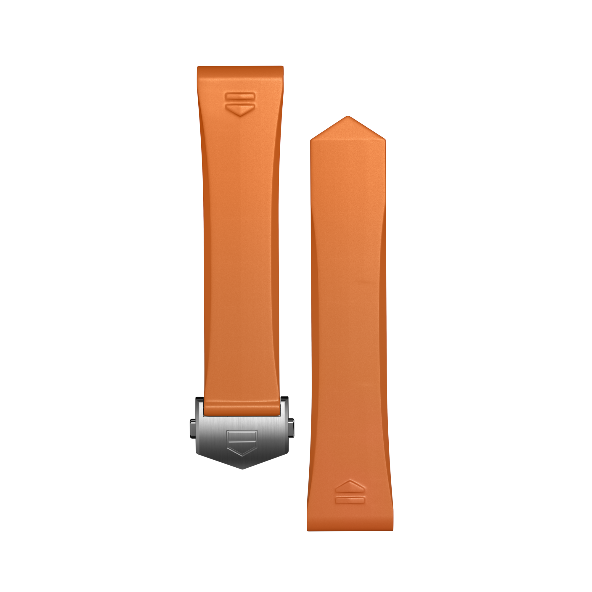 Orange Rubber Strap Calibre E4 42 mm