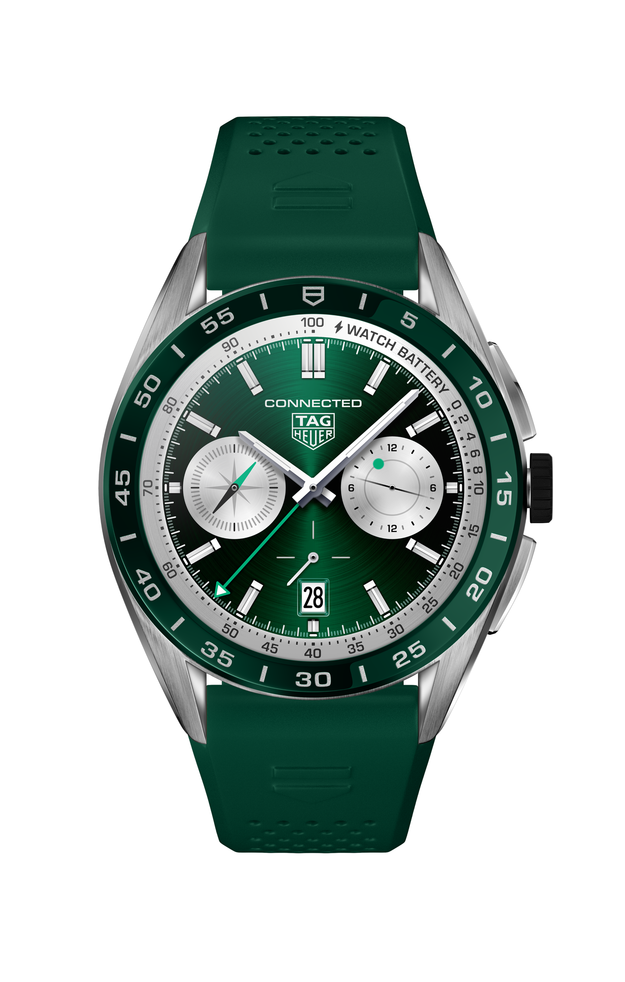 TAG Heuer Connected Green Rubber Steel