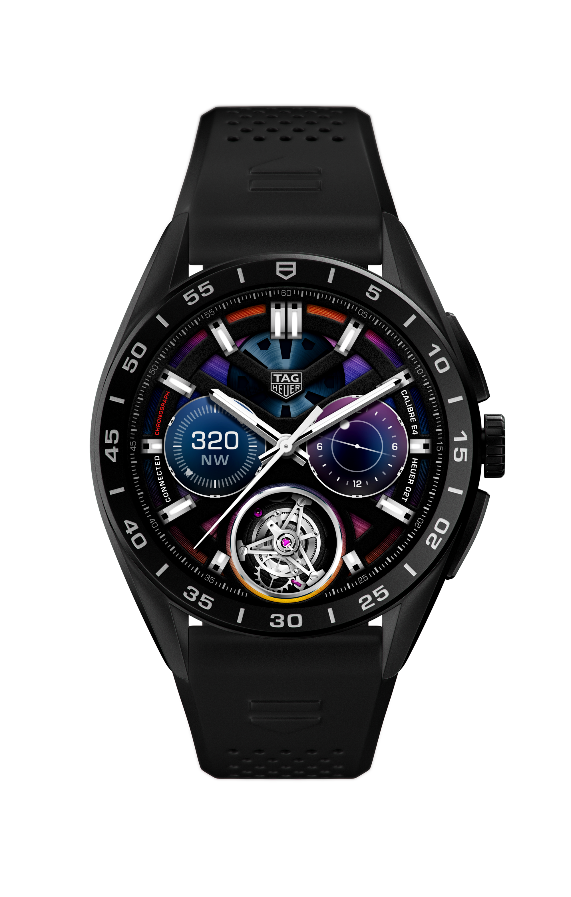 TAG Heuer Connected Black Rubber Titanium