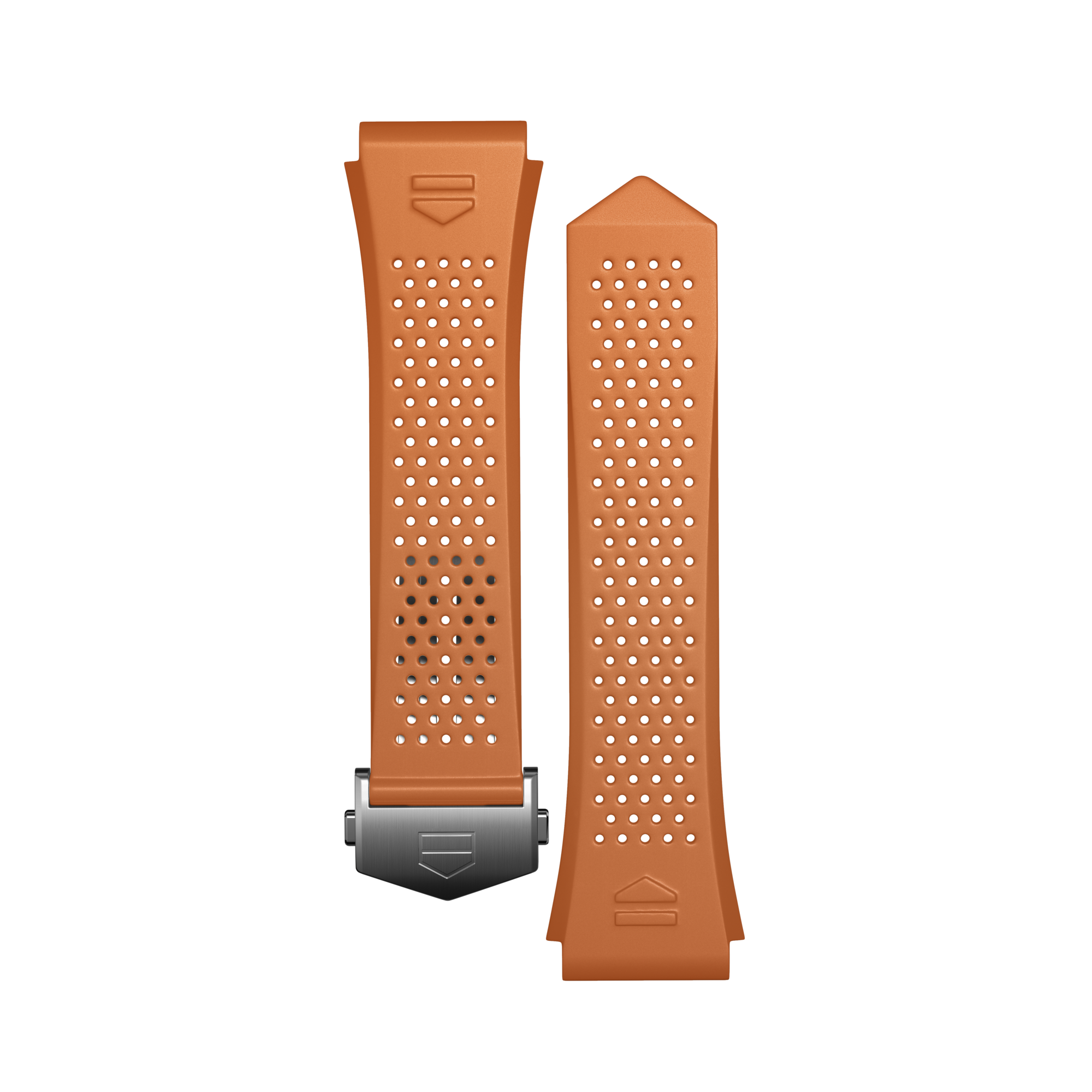 Orange Rubber Strap Calibre E4 45 mm
