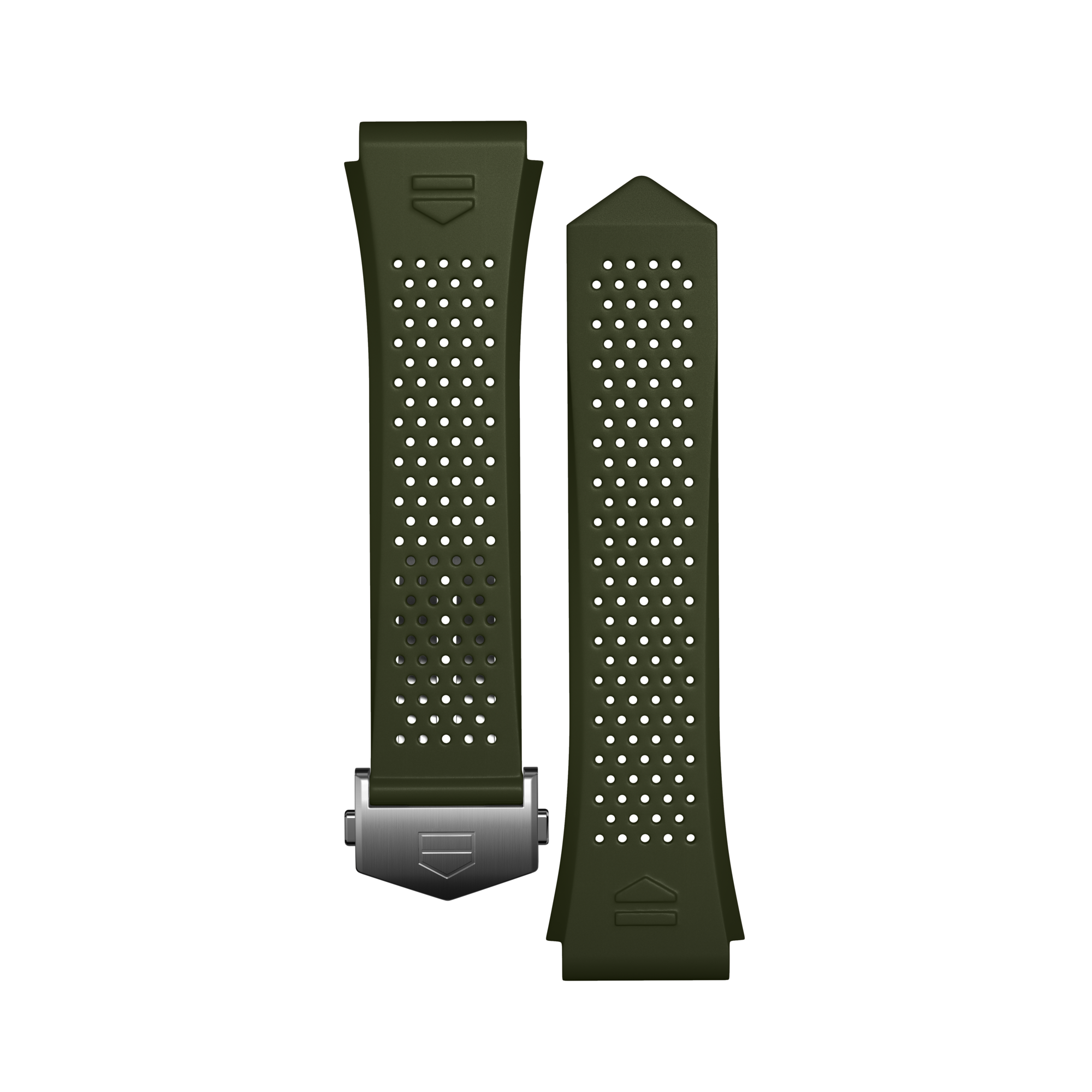 Khaki Rubber Strap Calibre E4 45 mm
