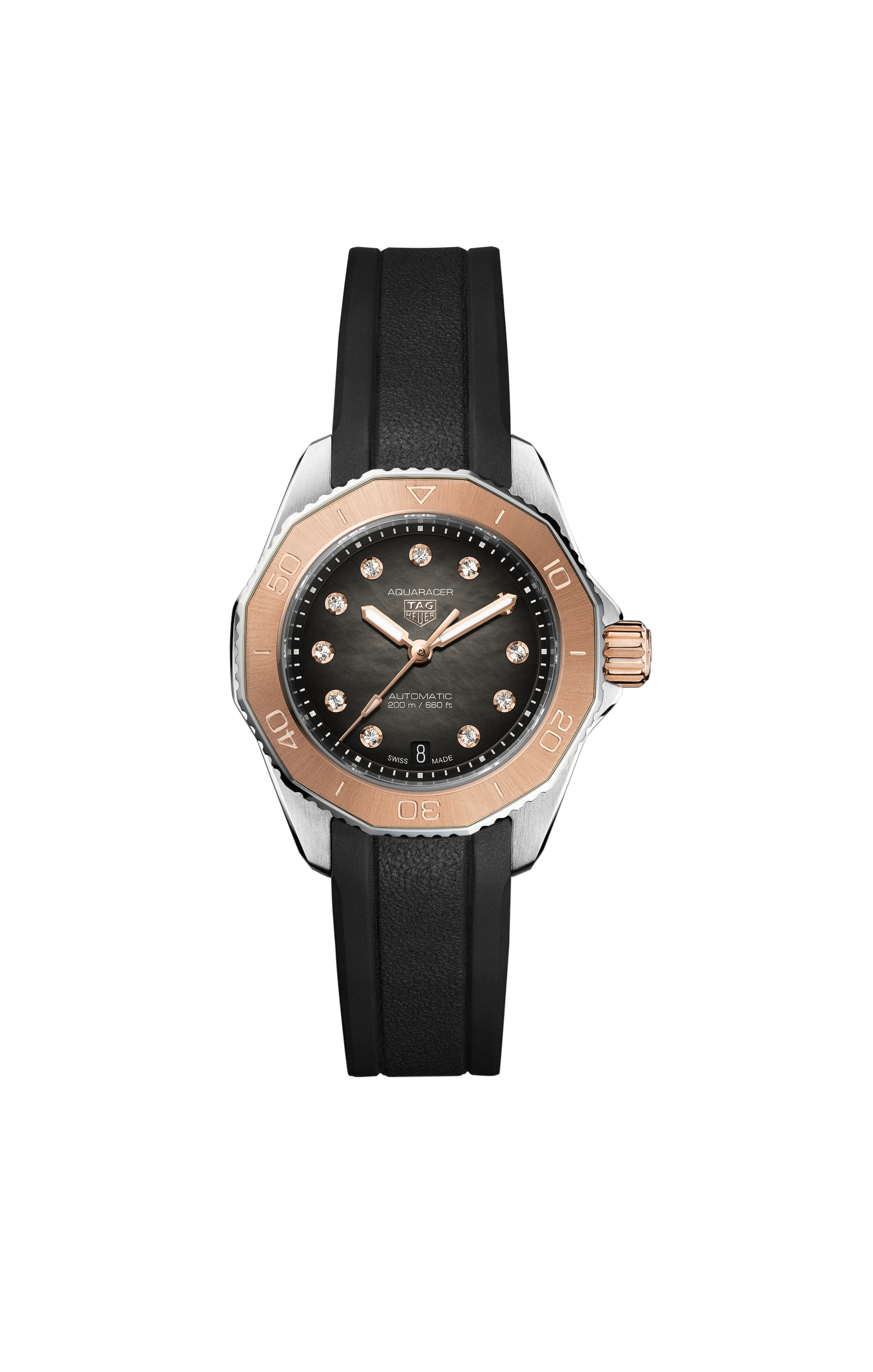TAG Heuer Aquaracer   Black Rubber Steel Black