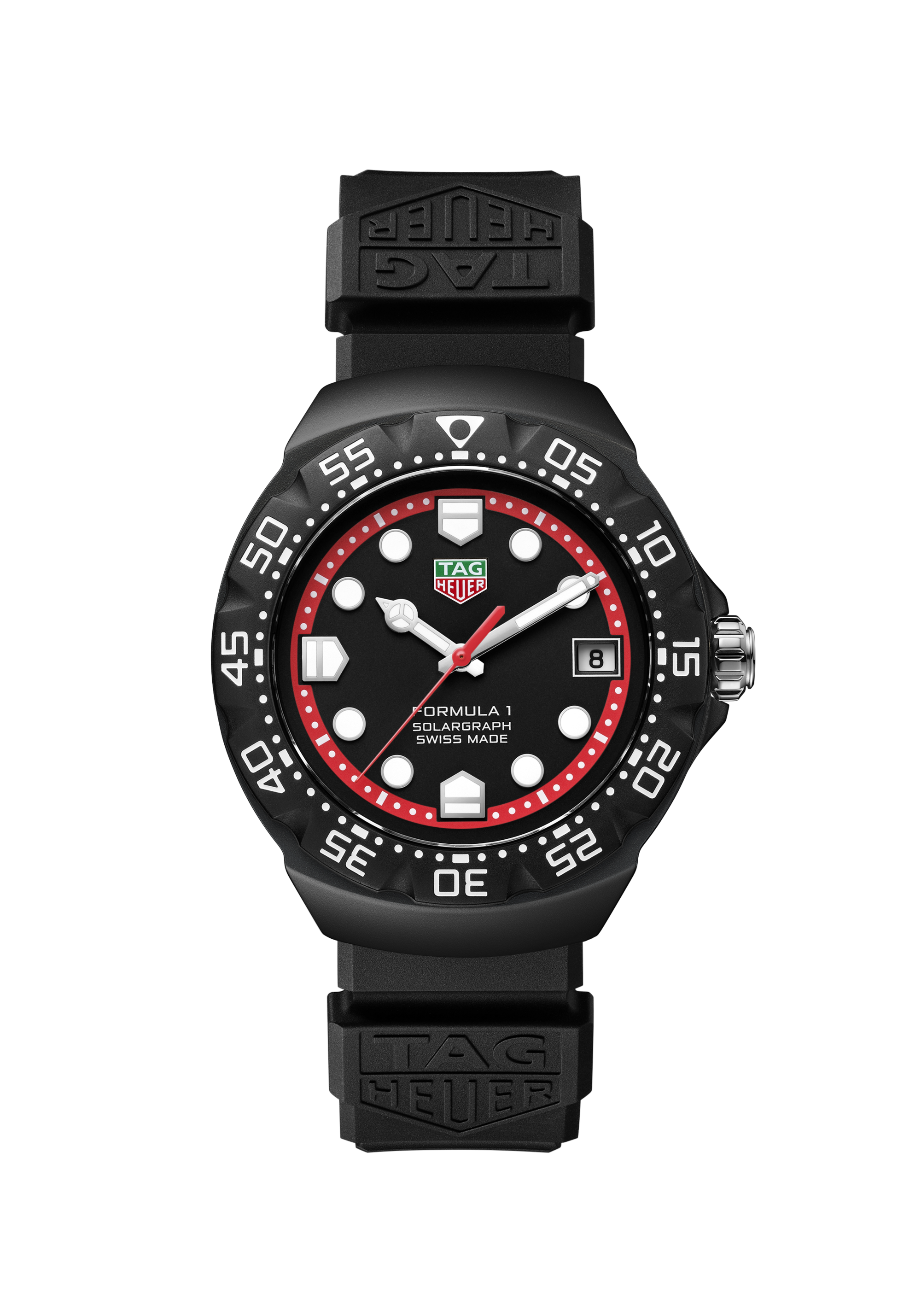 TAG Heuer Formula 1 Black Rubber Steel DLC Black