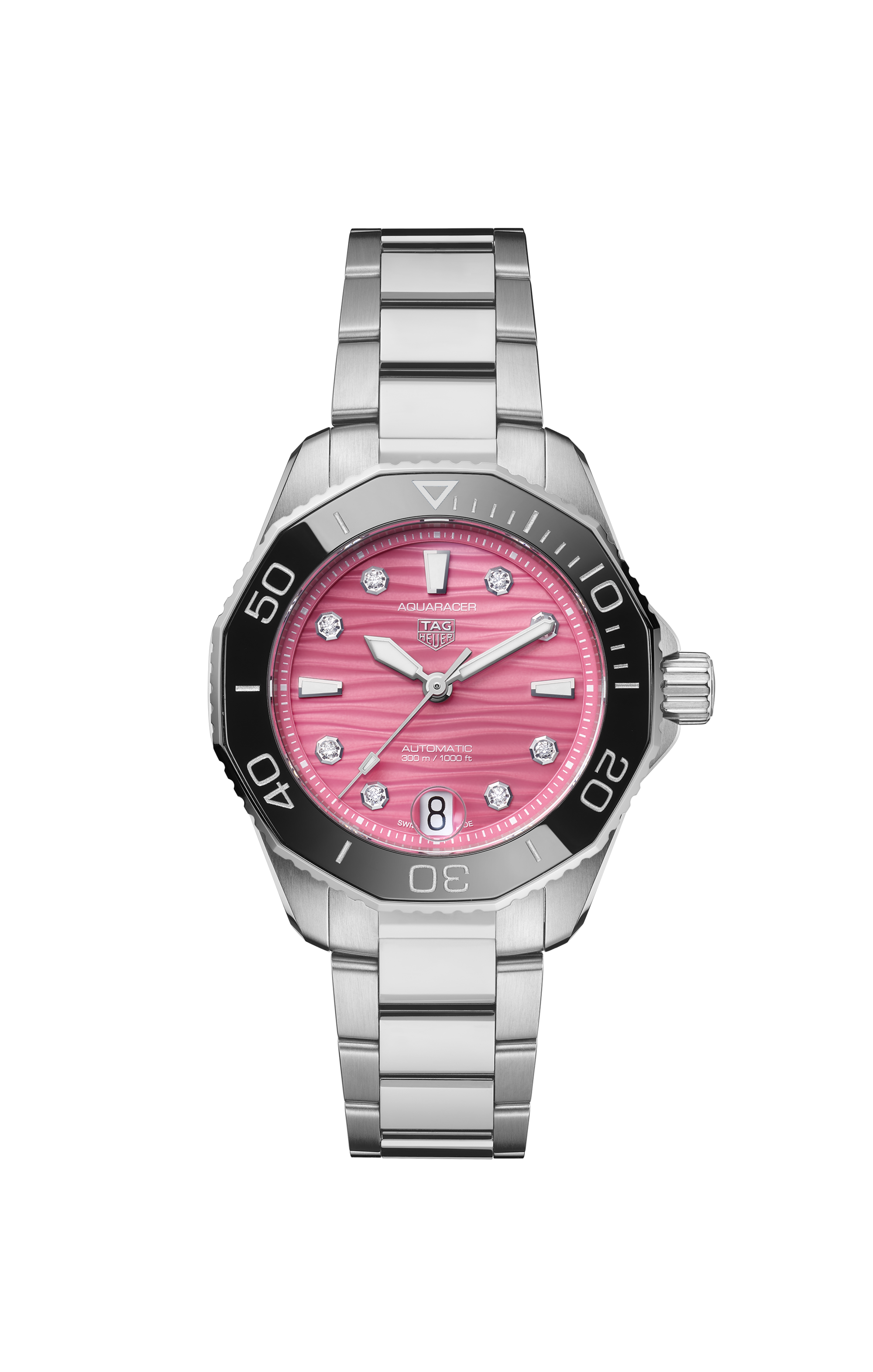 TAG Heuer Aquaracer     Silver Steel Steel Pink