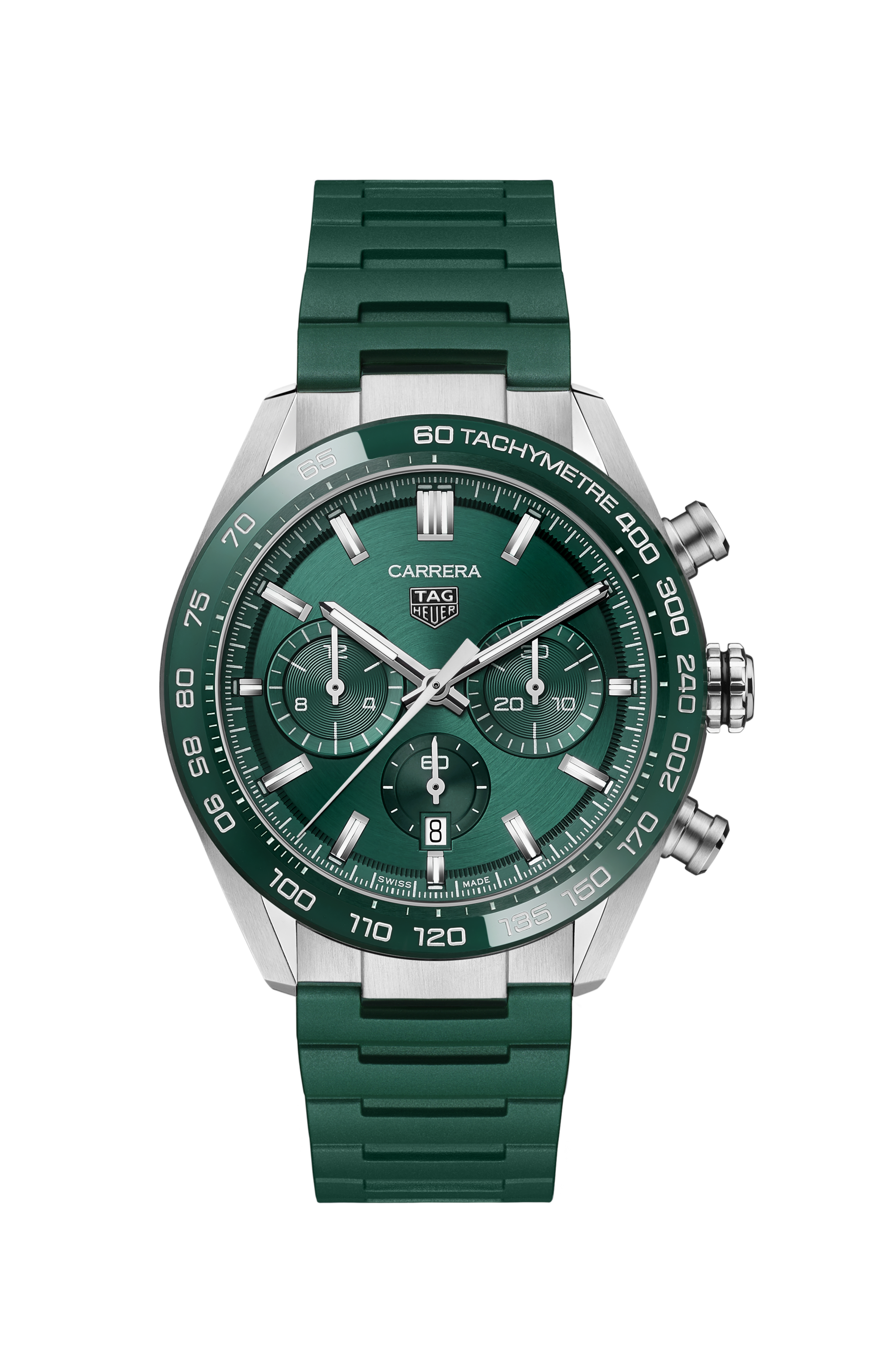 TAG Heuer Carrera Green Rubber Steel Green