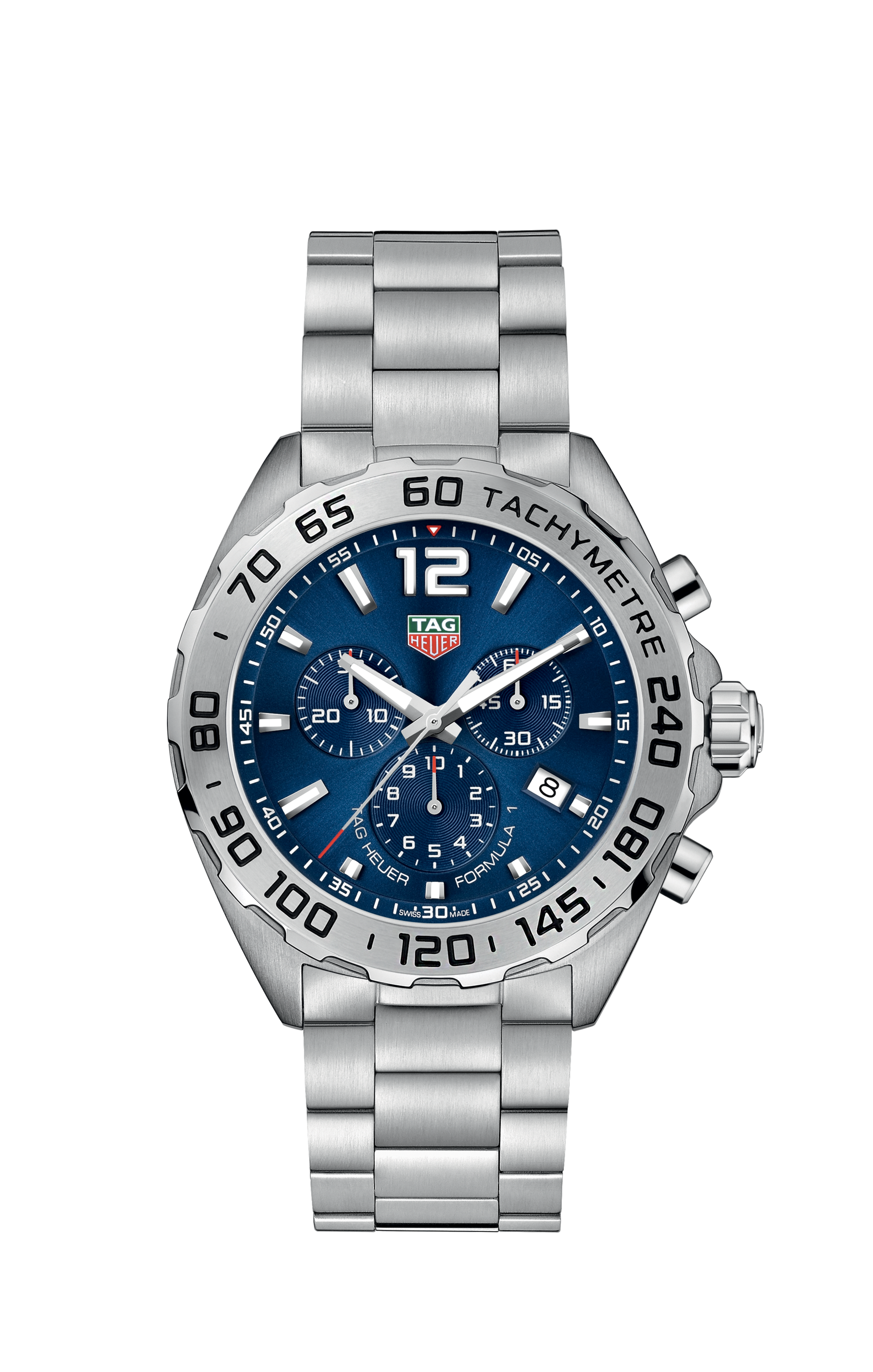 TAG Heuer Formula 1 Silver Steel Steel Blue
