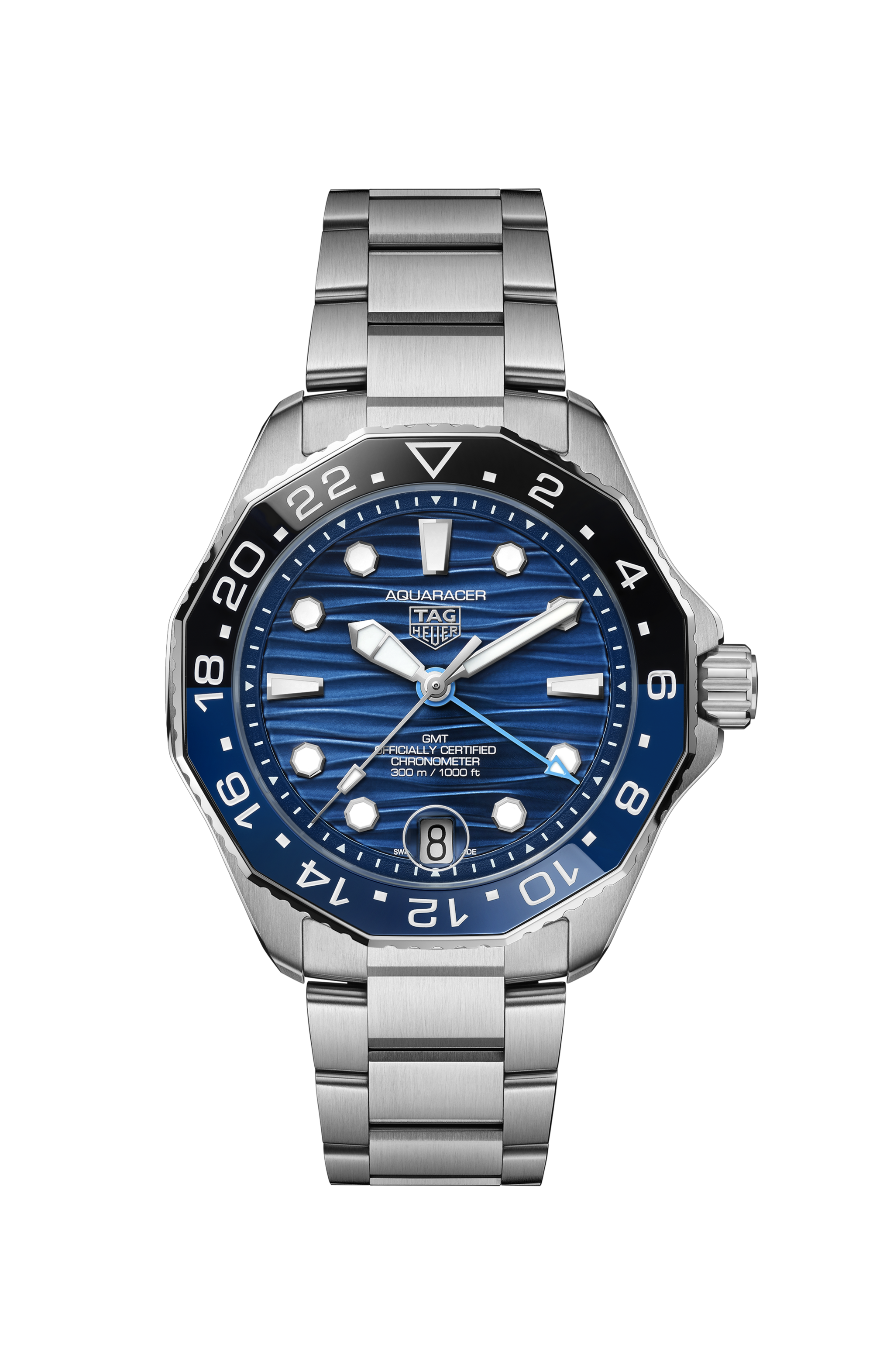 TAG Heuer Aquaracer Silver Steel Steel Blue