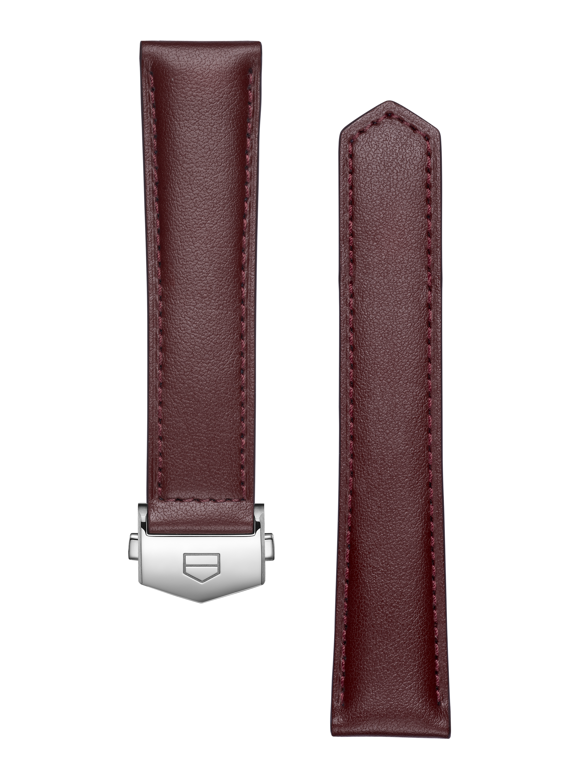 TAG HEUER CARRERA 39MM BURGUNDY LEATHER STRAP