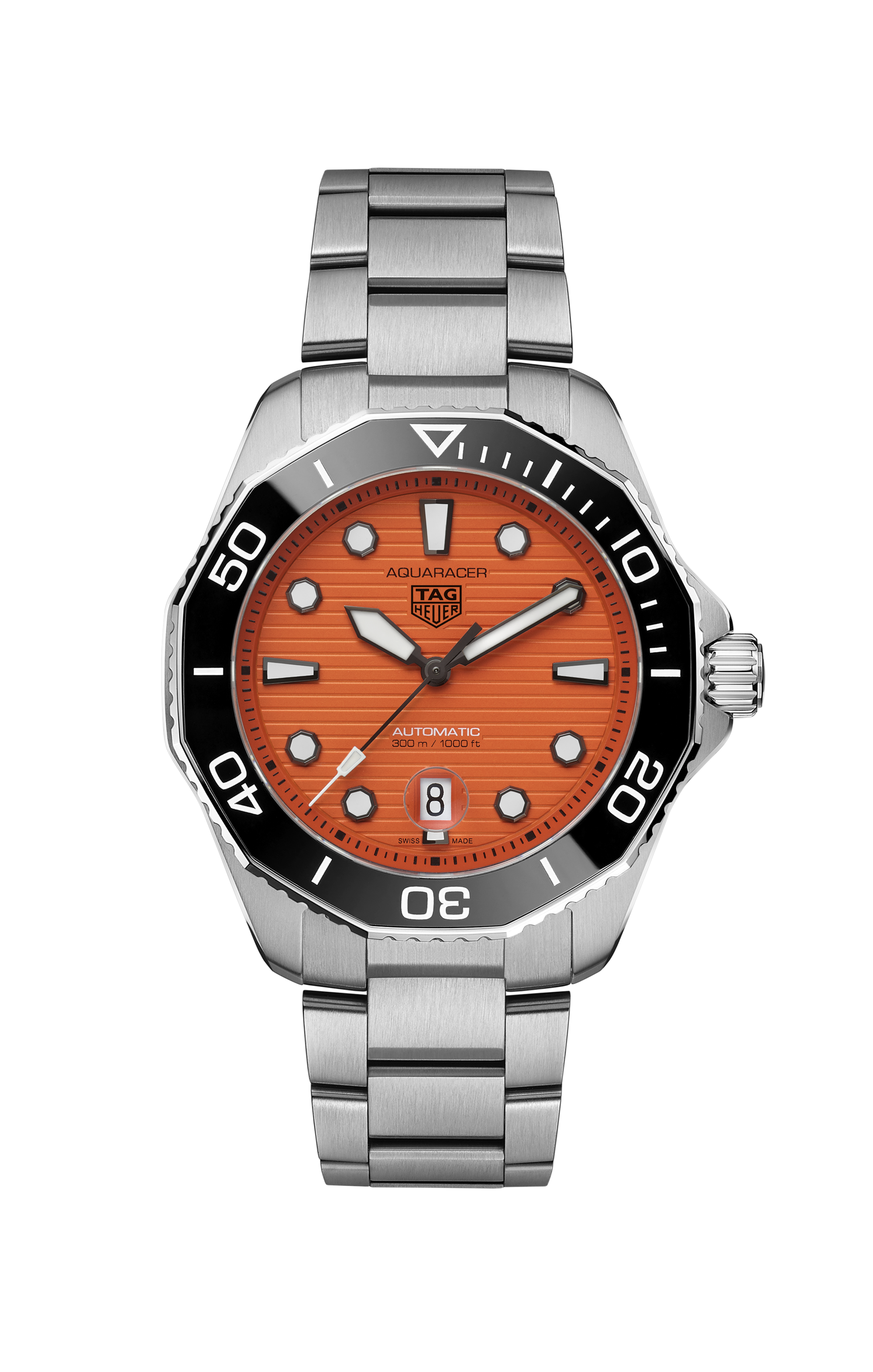 TAG Heuer Aquaracer  Silver Steel Steel Orange