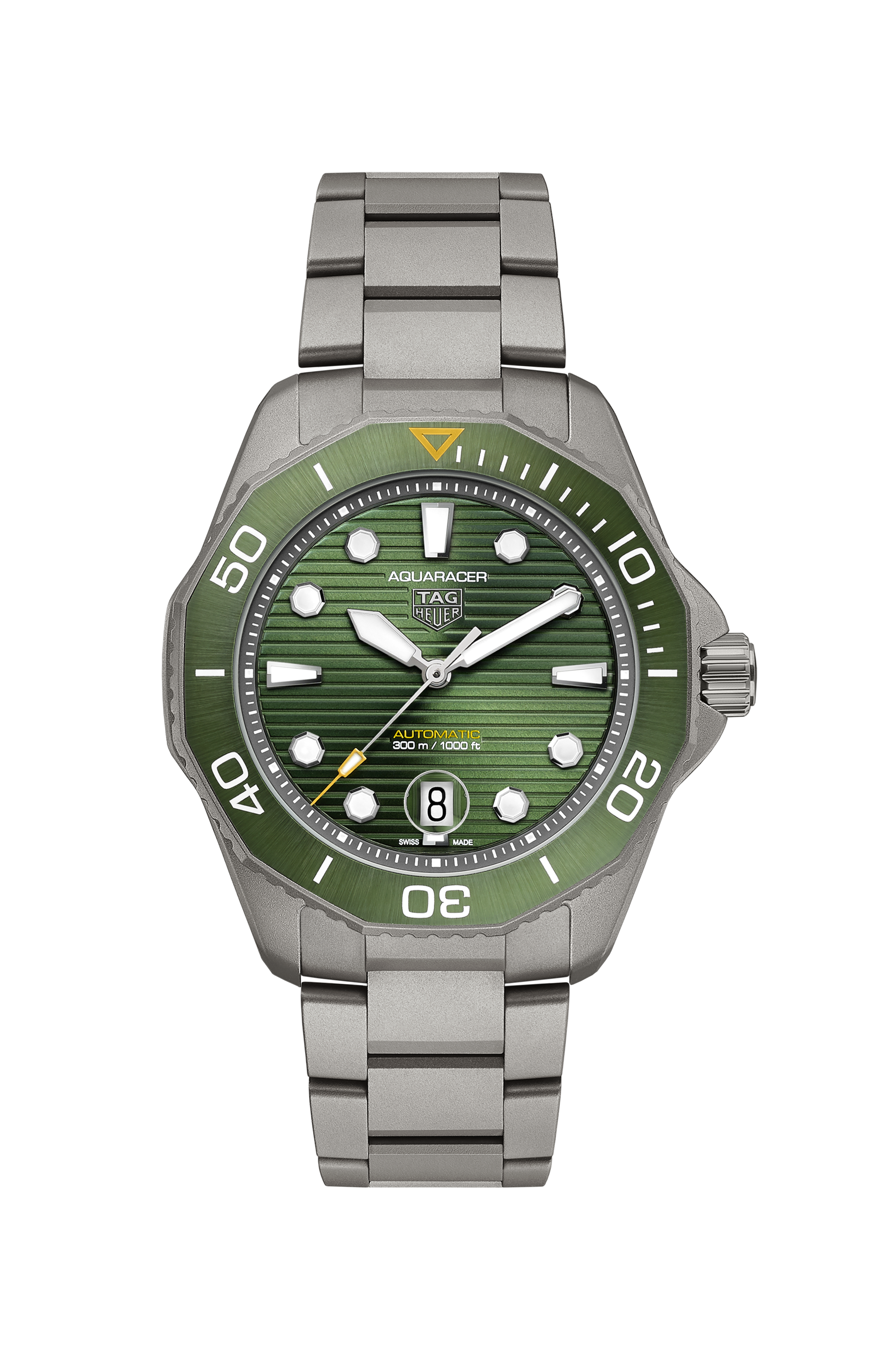 TAG Heuer Aquaracer     Silver Titanium Titanium Green