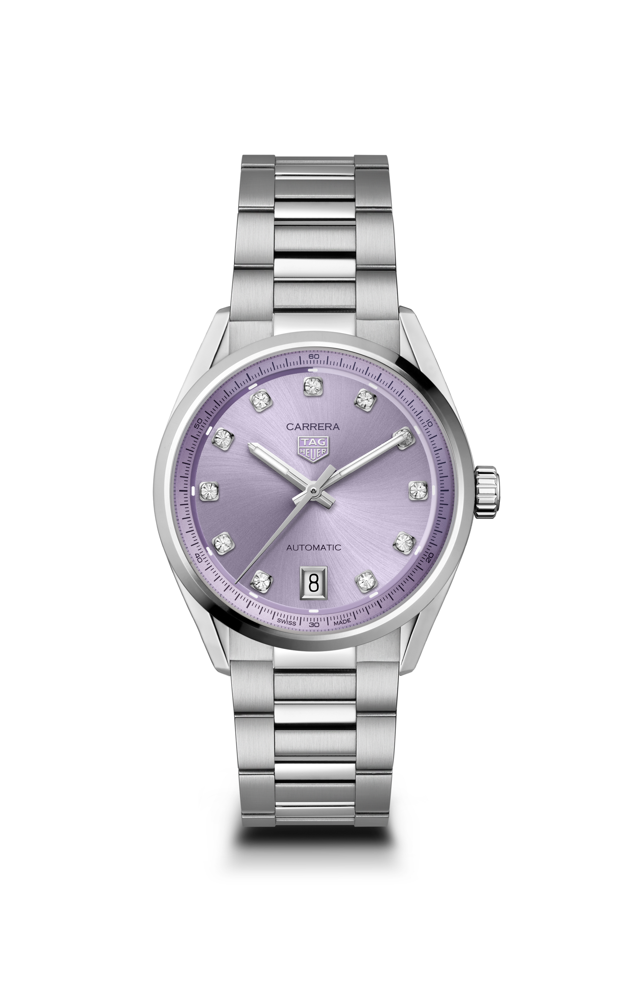 TAG Heuer Carrera Silver Steel Steel Purple
