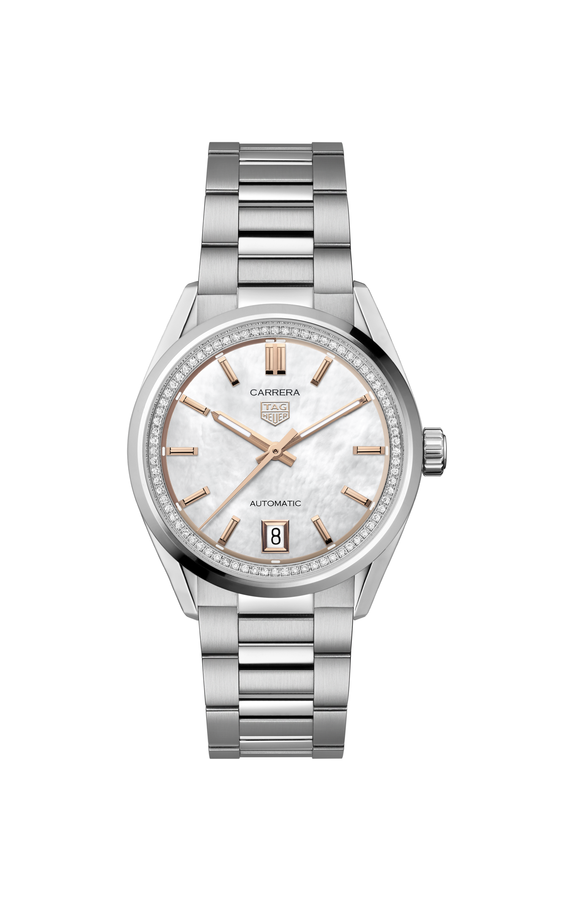 TAG Heuer Carrera Silver Steel Steel White