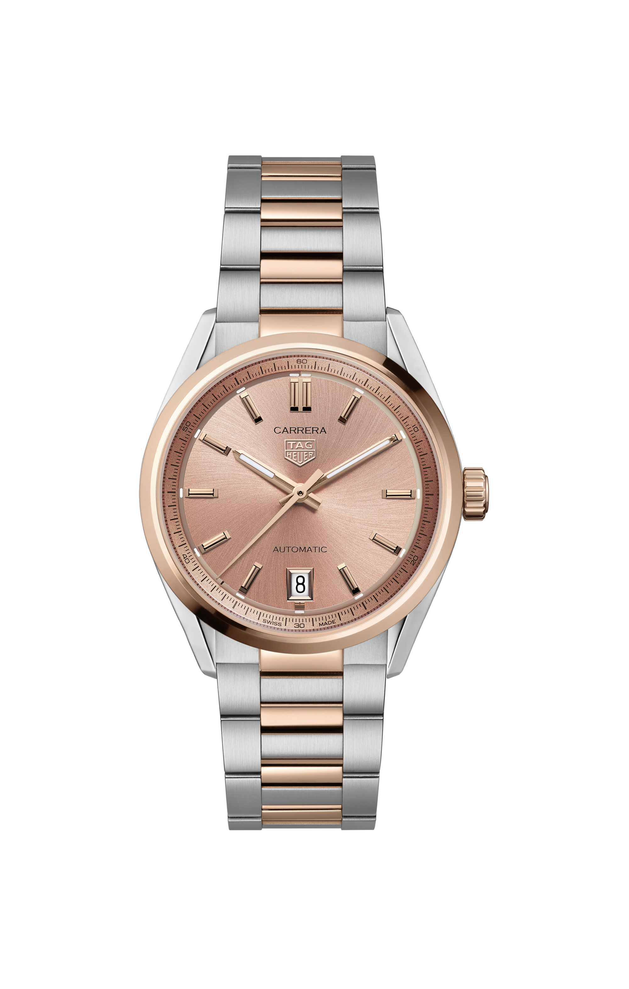 TAG Heuer Carrera Silver Steel and Gold Steel Pink