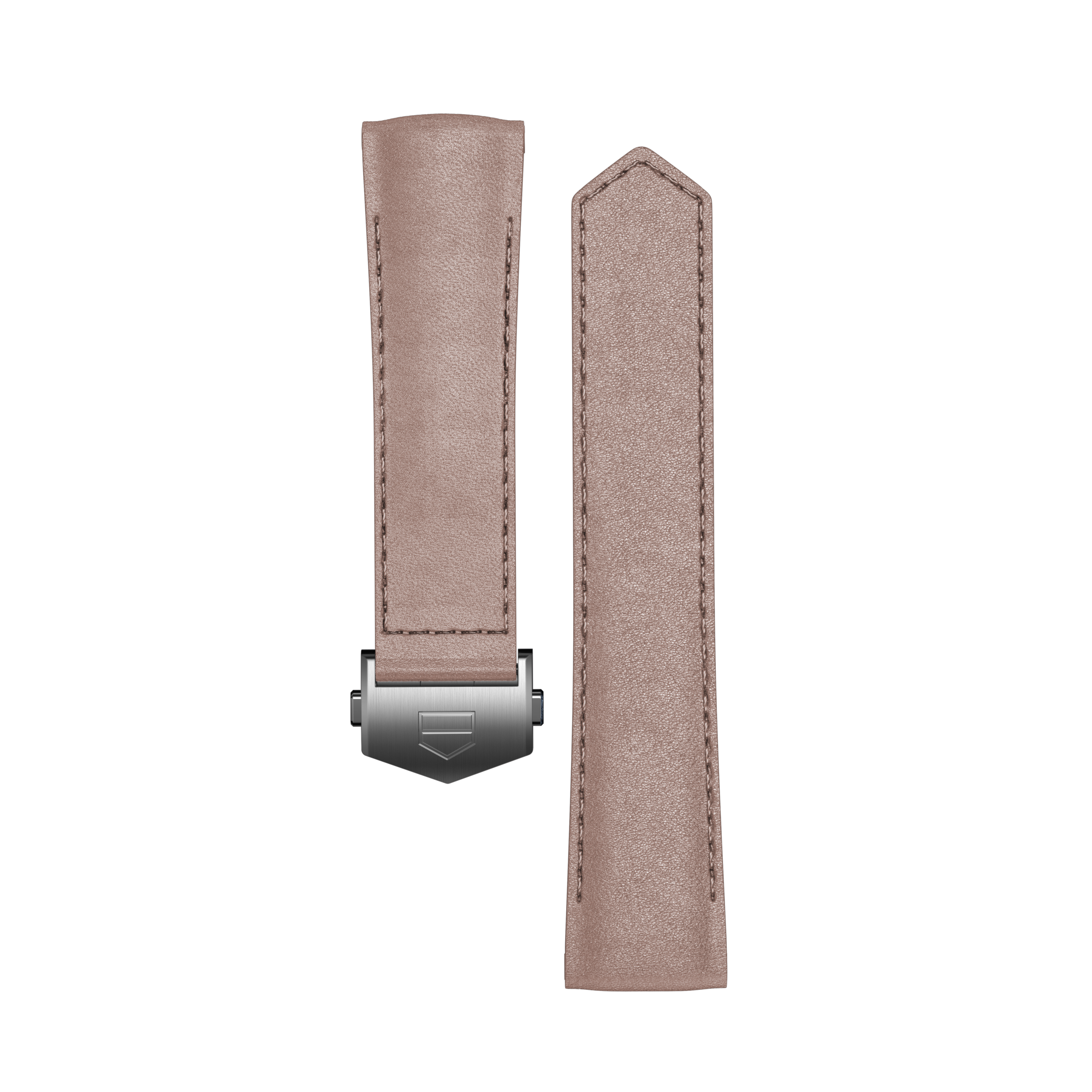 Metallic Pink Leather Strap Calibre E4 42 mm