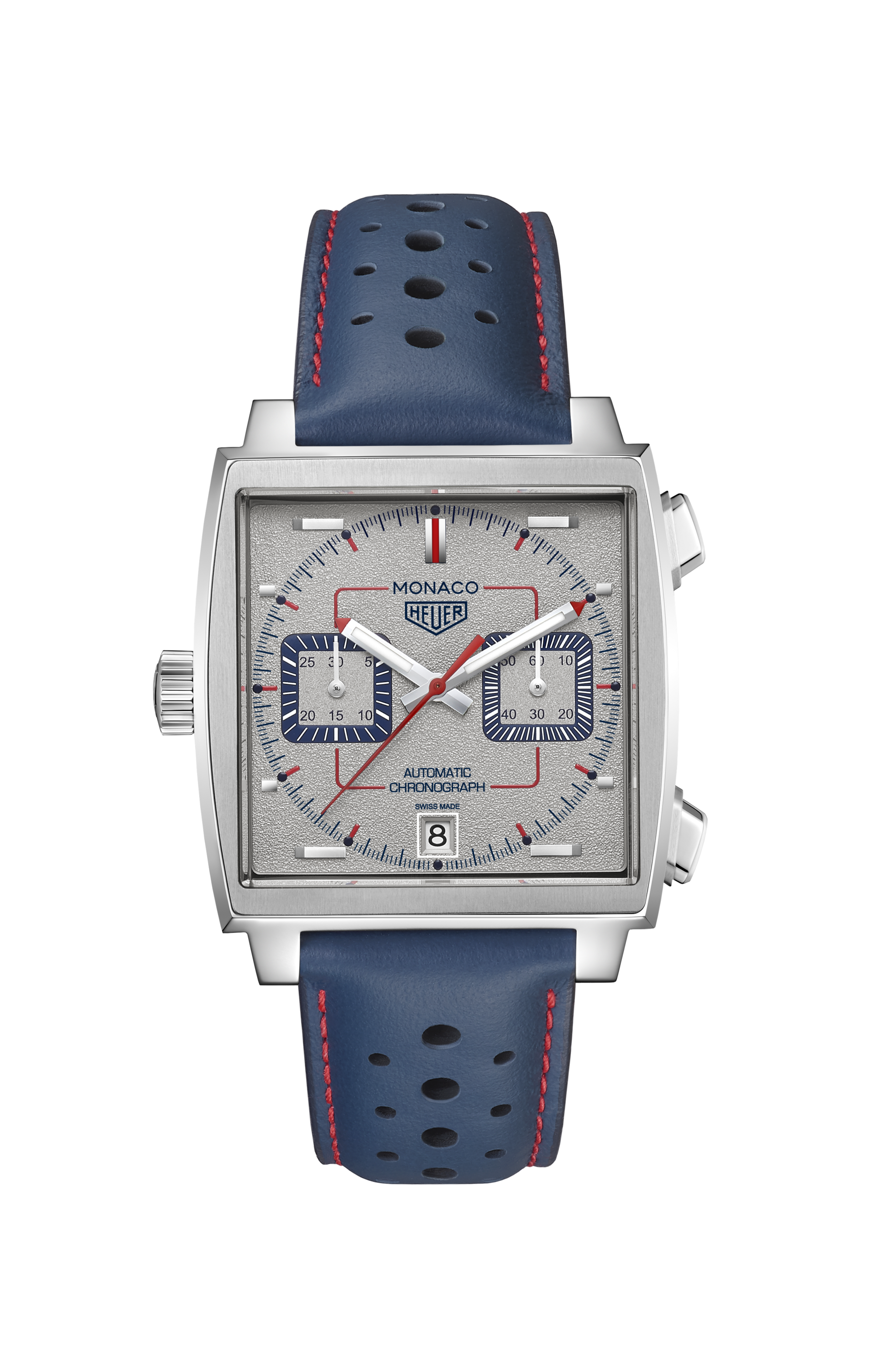 TAG Heuer Monaco 50th Anniversary Blue FC6468 Steel Grey