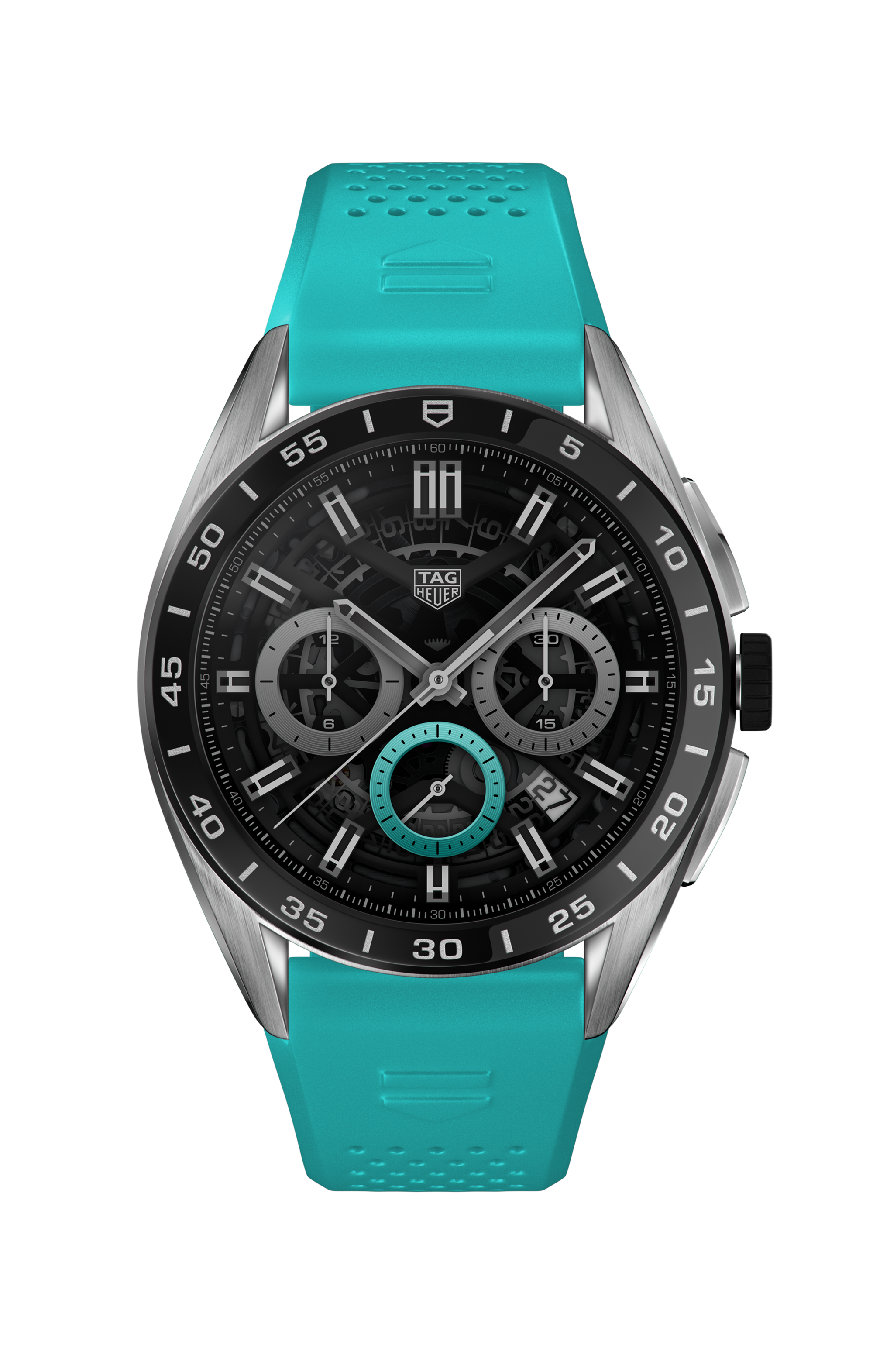 TAG Heuer Connected Blue Rubber Steel