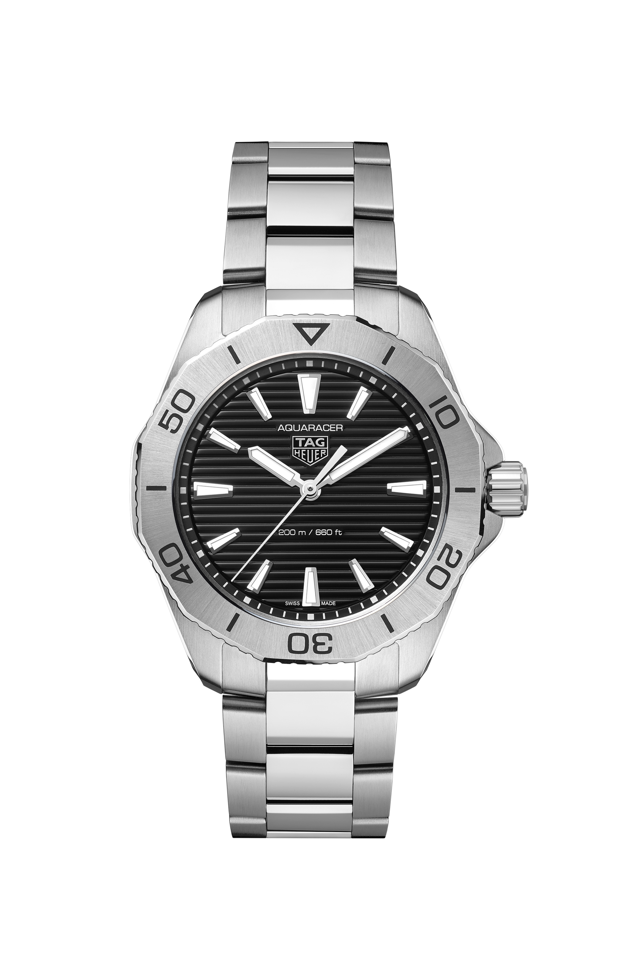 TAG Heuer Aquaracer  Silver Steel Steel Black