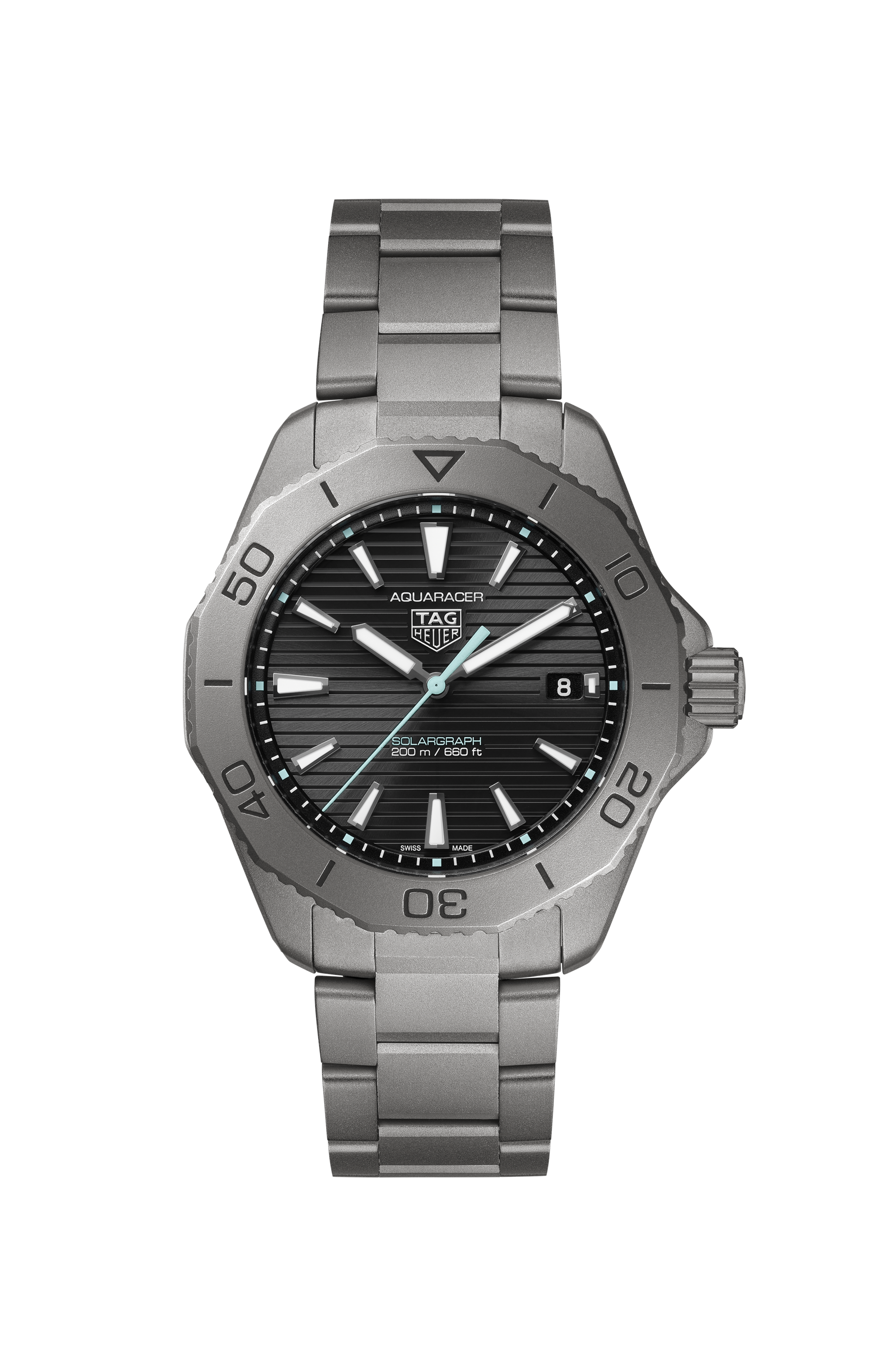 TAG Heuer Aquaracer  Silver Titanium Titanium Black