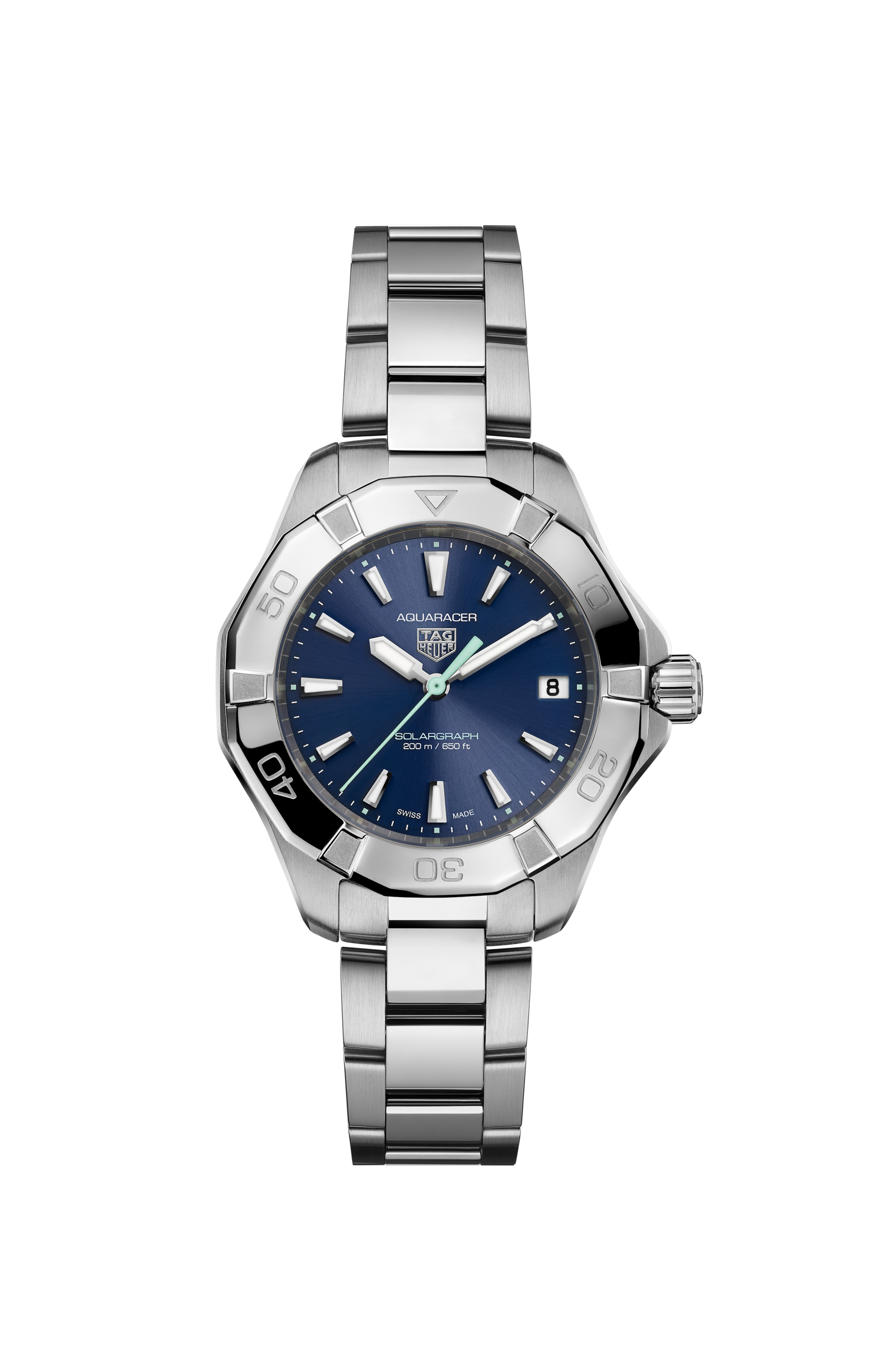 TAG Heuer Aquaracer Silver Steel Steel Blue