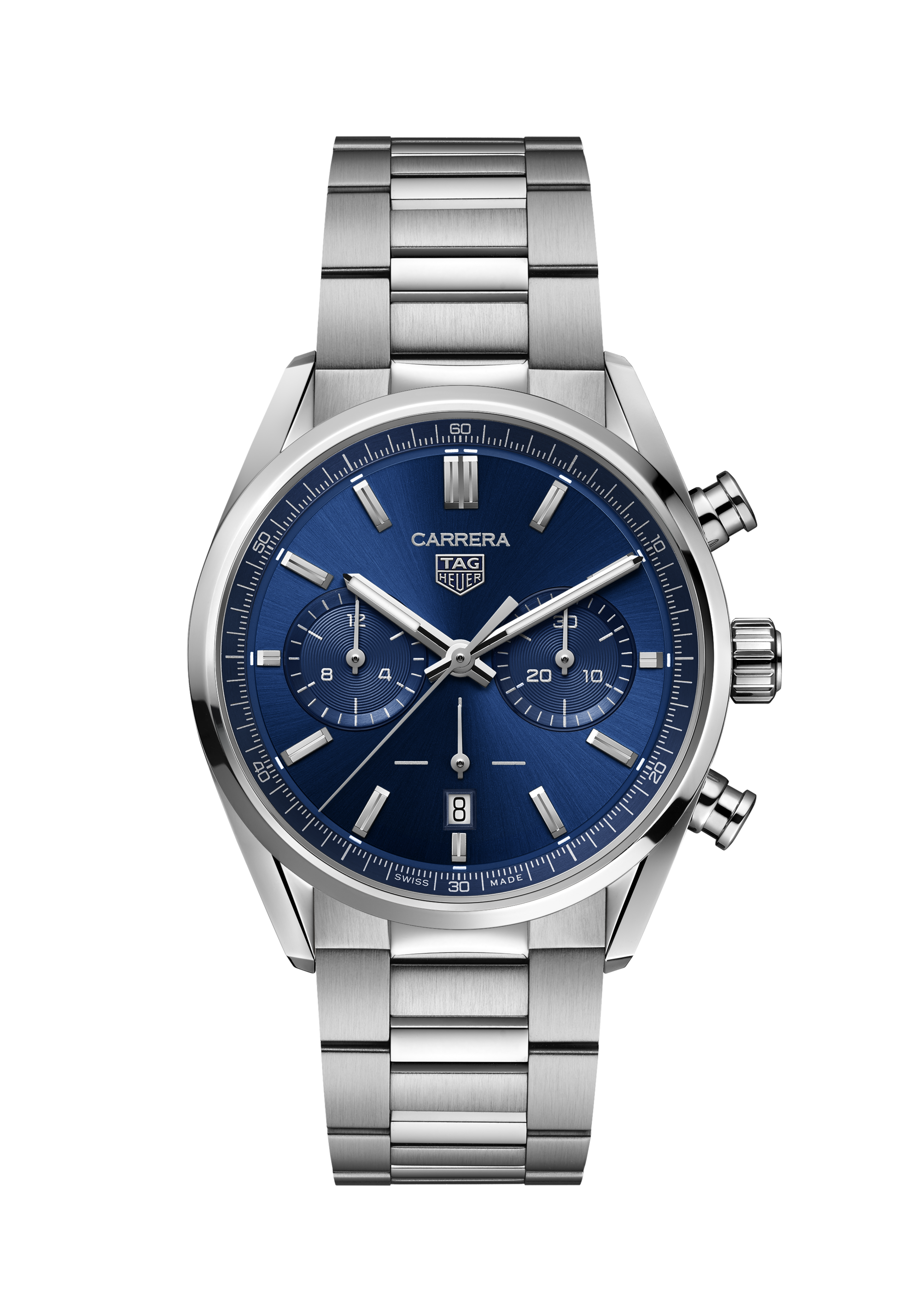 TAG Heuer Carrera Silver Steel Steel Blue