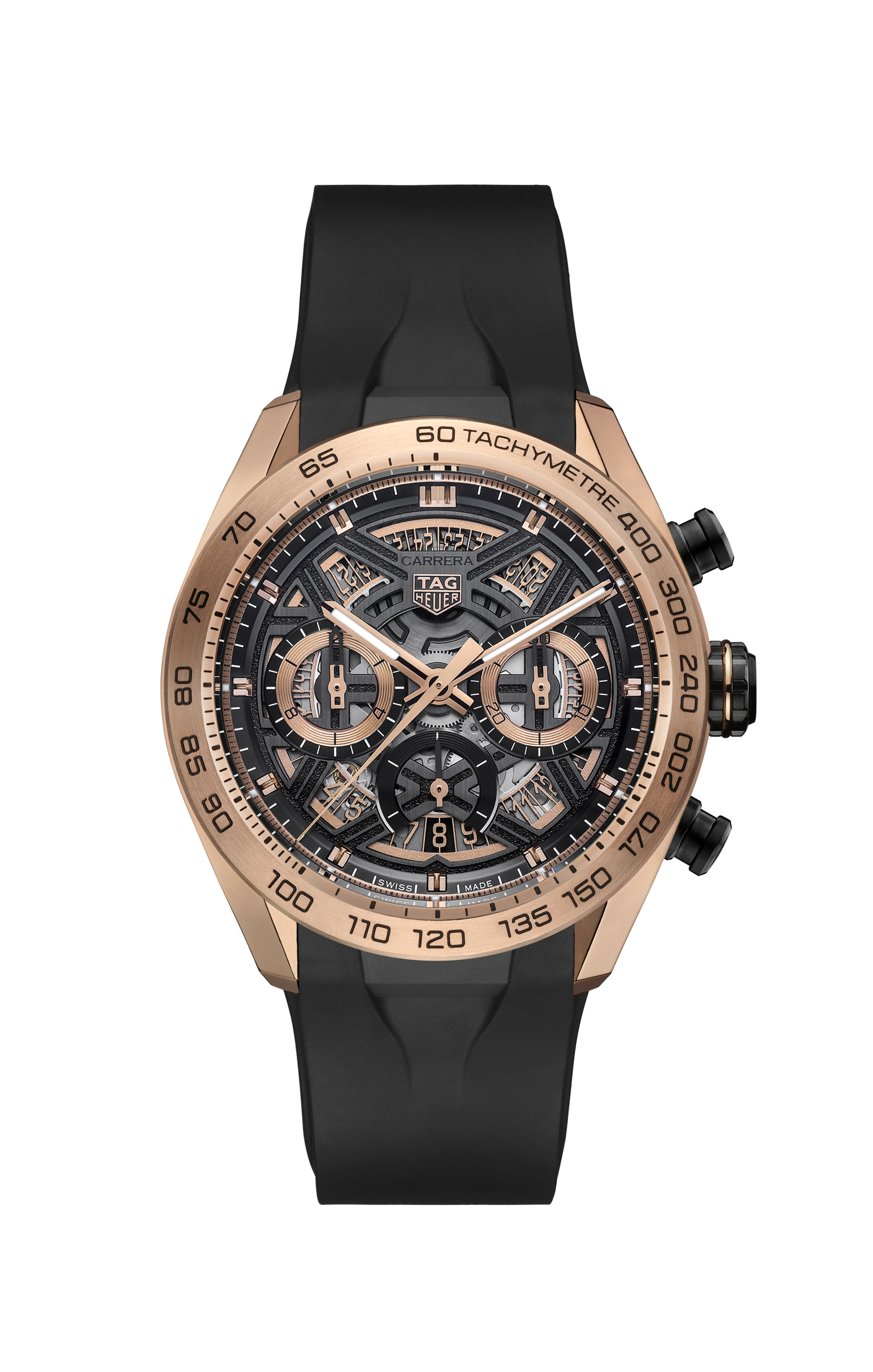 TAG Heuer Carrera  Black Rubber Gold & Titanium Gold & Black