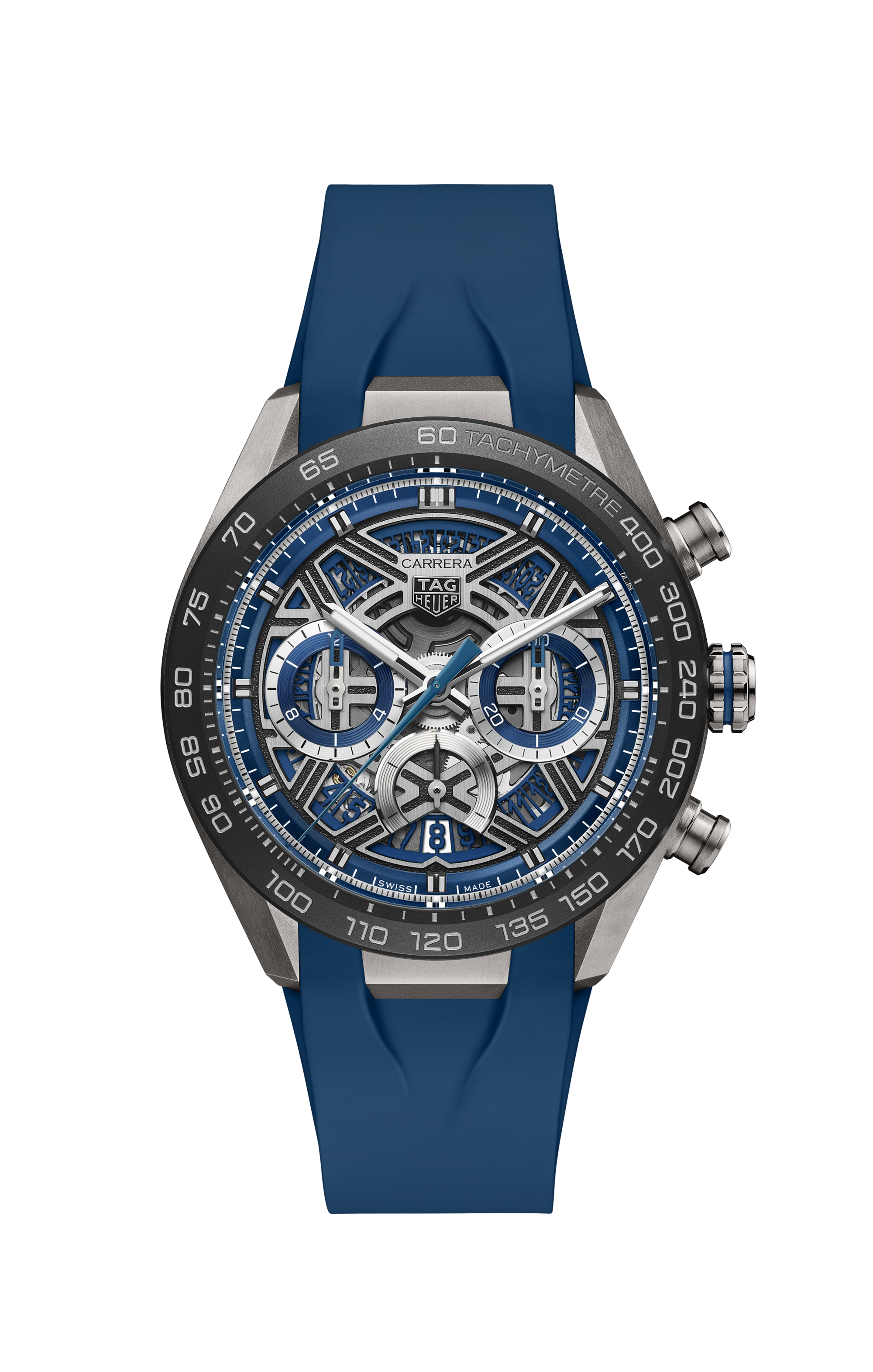 TAG Heuer Carrera Blue Rubber Titanium Blue