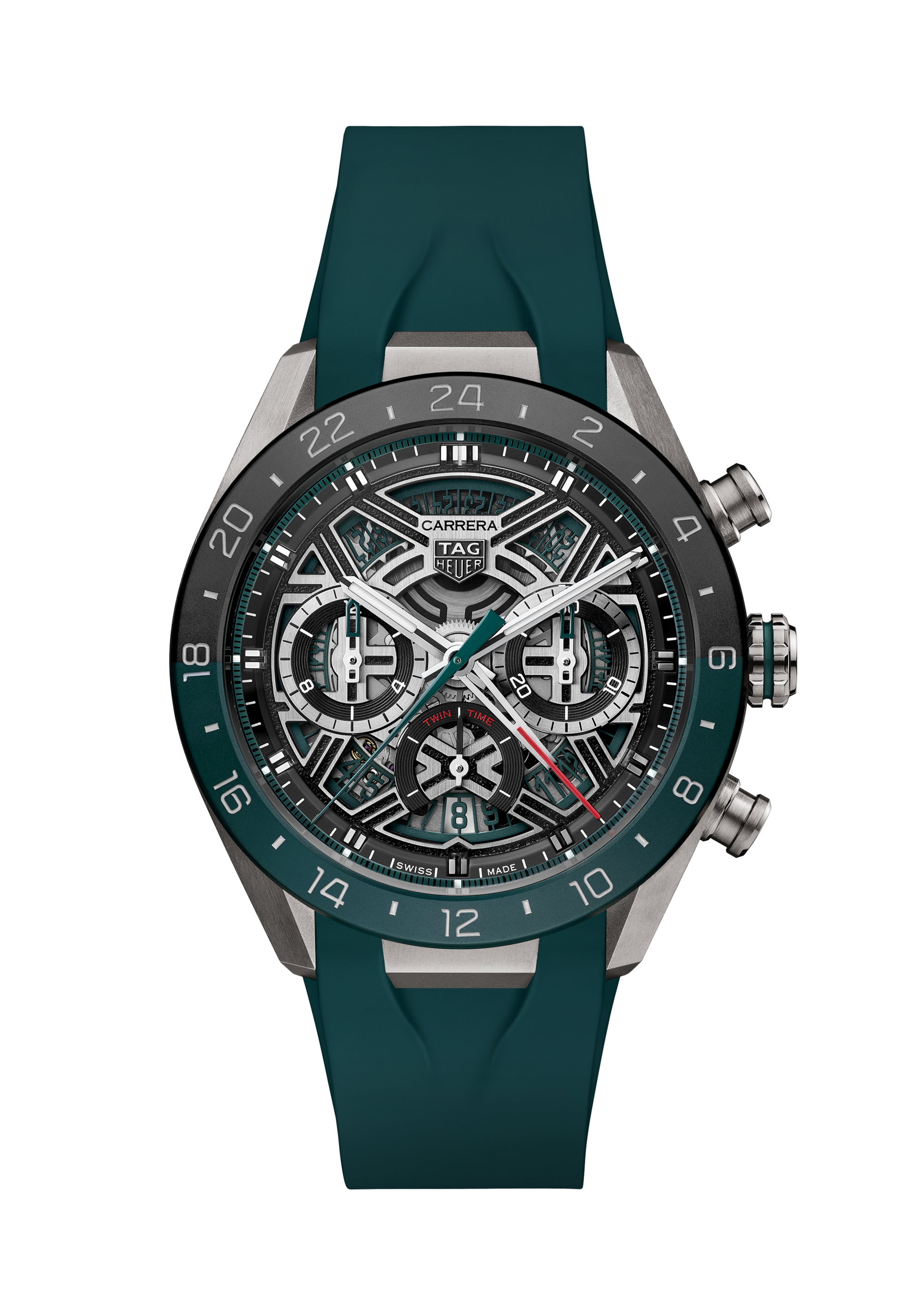 TAG Heuer Carrera  Green Rubber Titanium Green