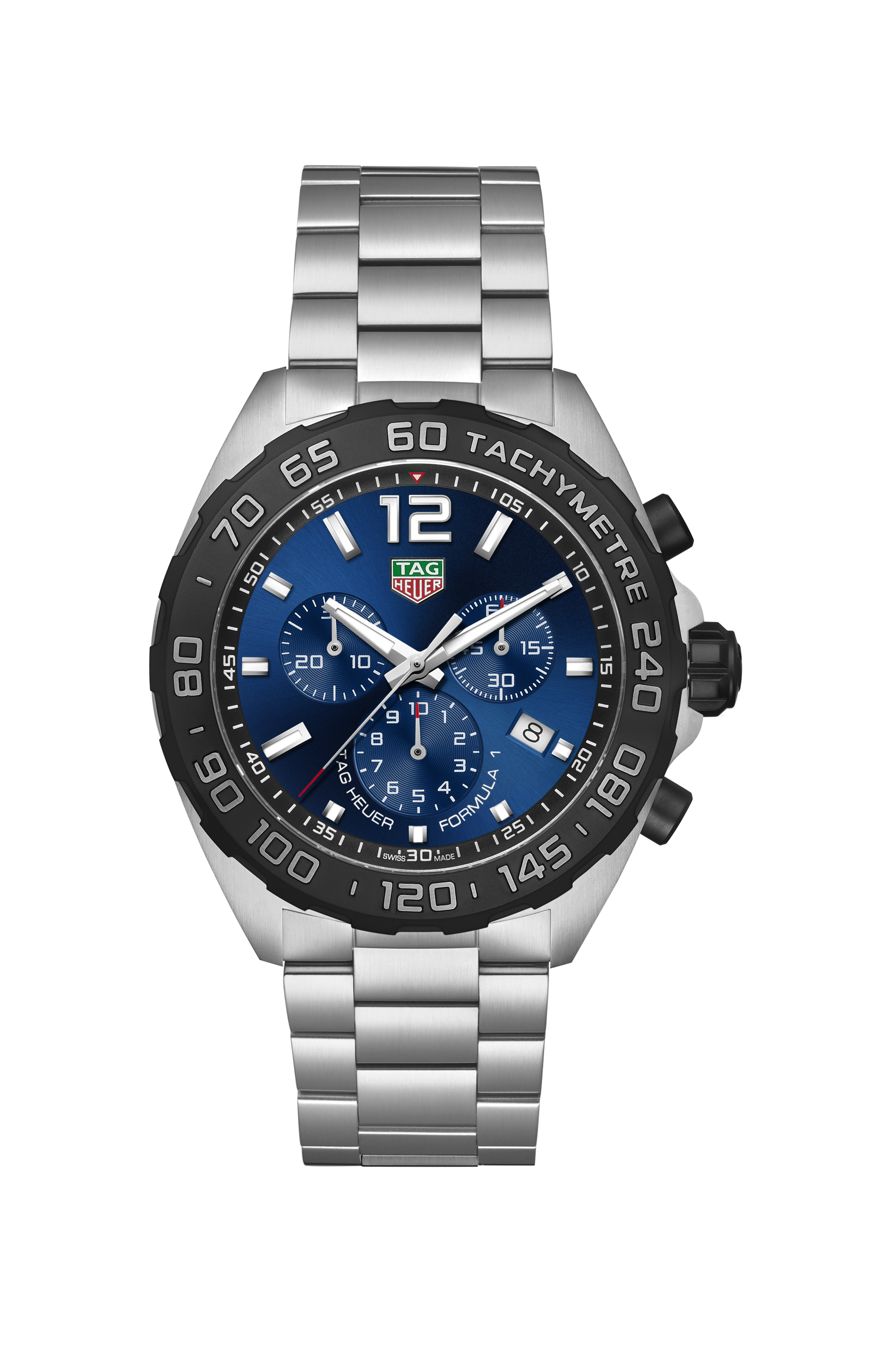 TAG Heuer Formula 1 Silver Steel Steel Blue