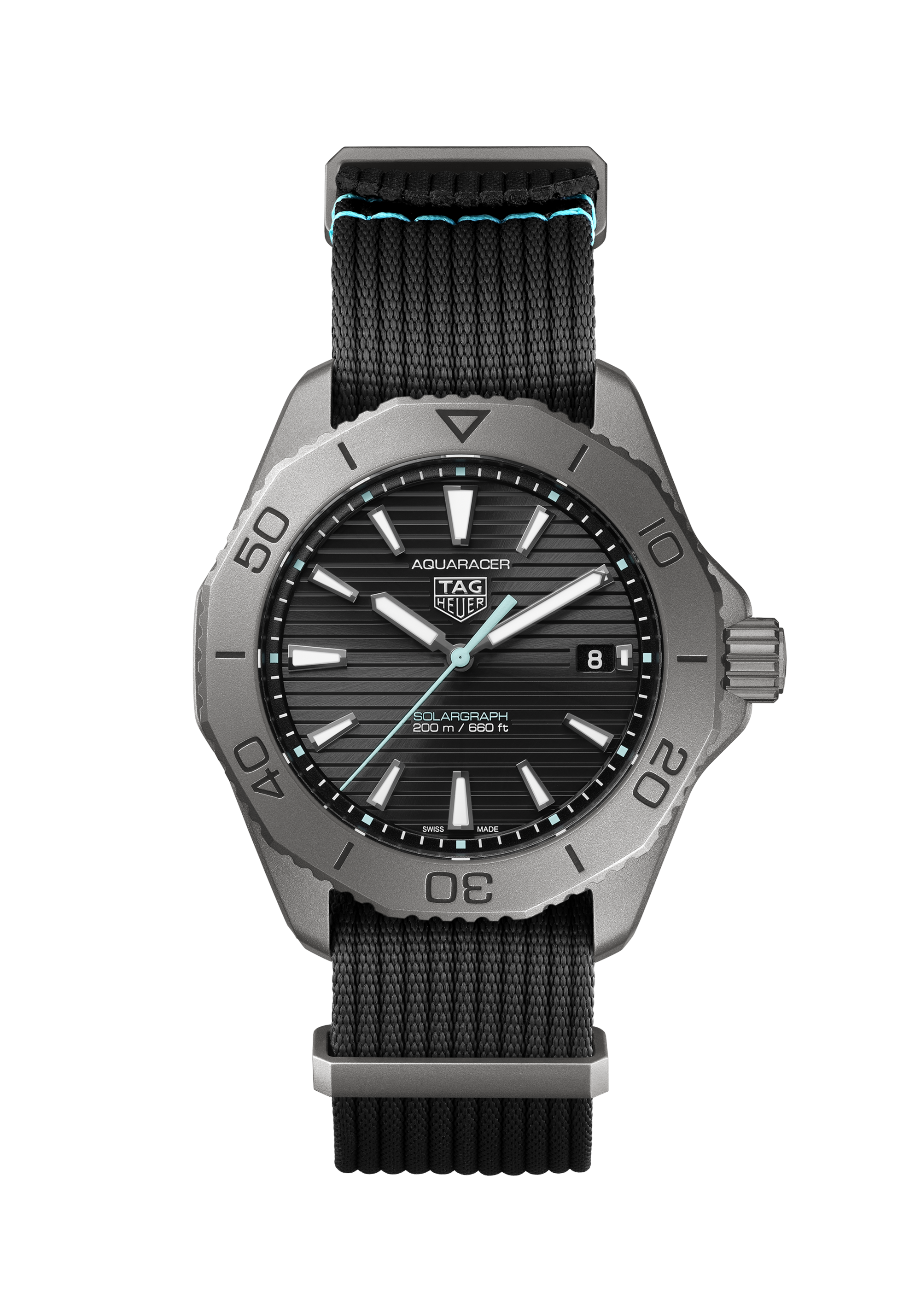 TAG Heuer Aquaracer Grey Fabric Titanium Black