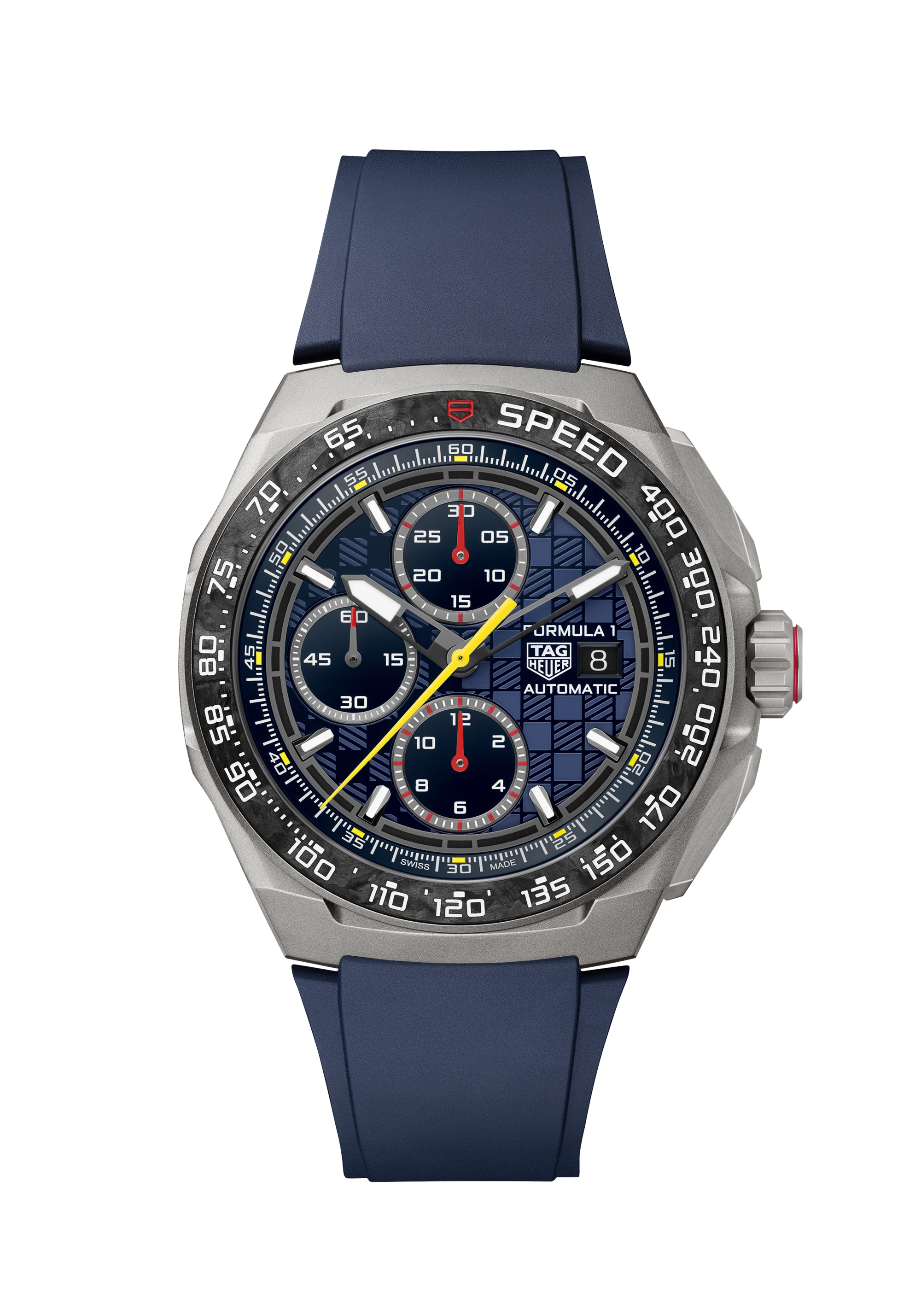 TAG Heuer Formula 1 Blue & Red Rubber Titanium Blue