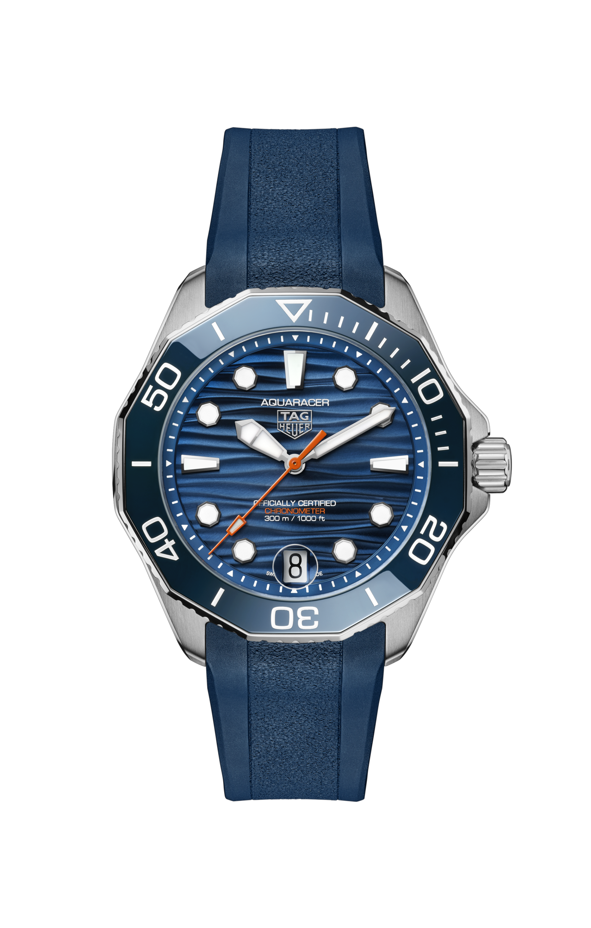 TAG Heuer Aquaracer Blue Rubber Steel Blue