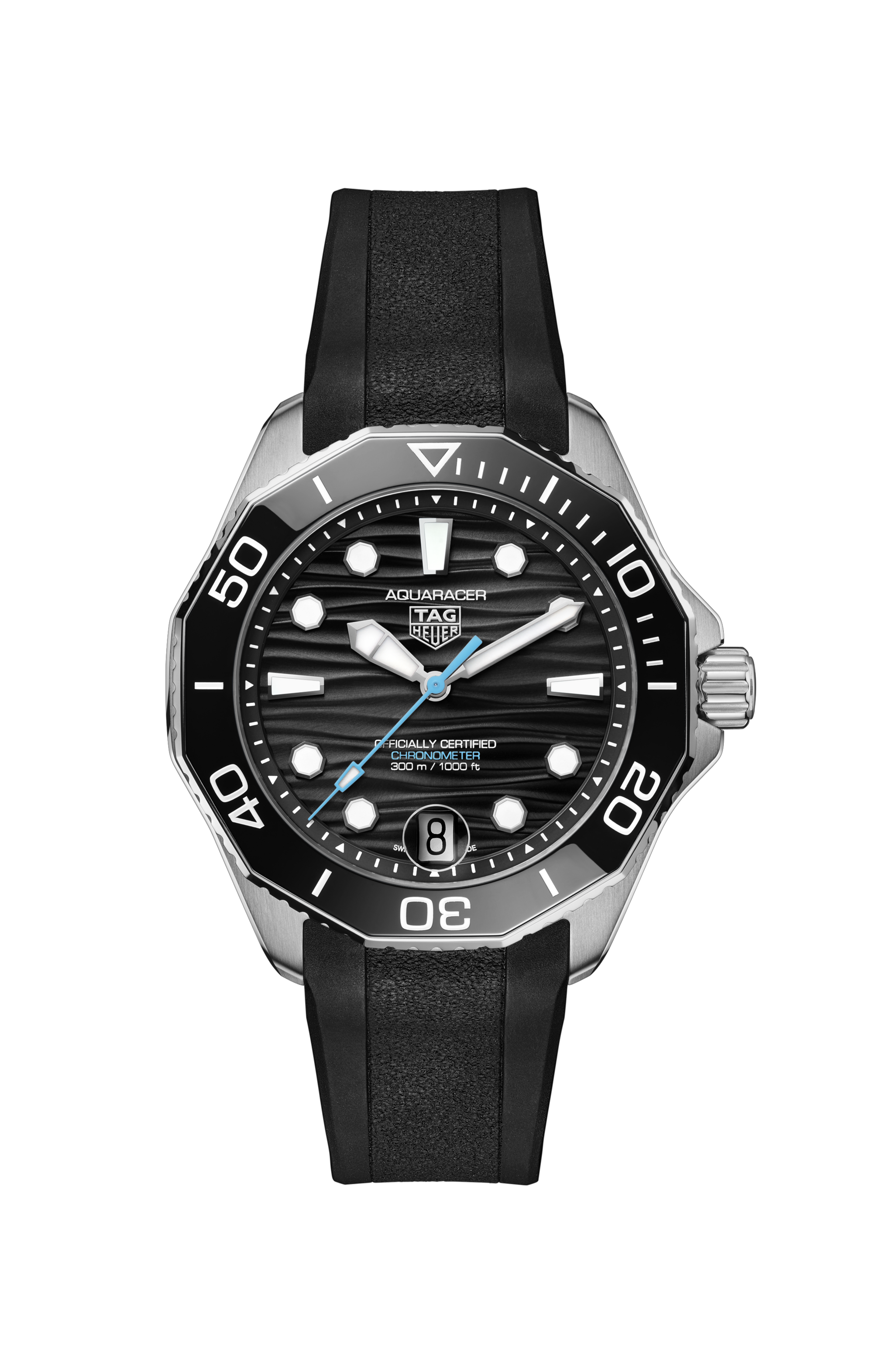 TAG Heuer Aquaracer Black Rubber Steel Black