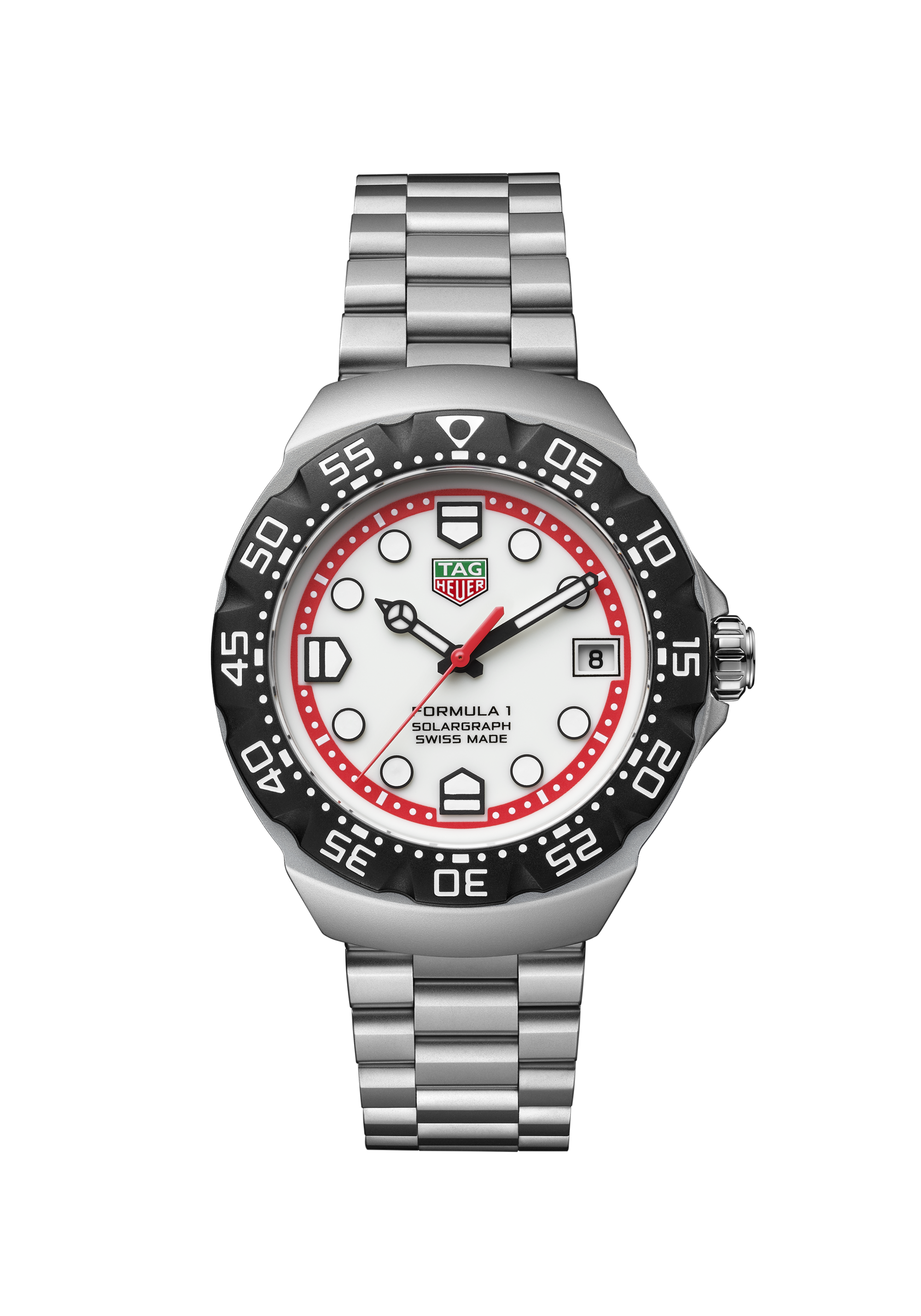 TAG Heuer Formula 1 Silver Steel Steel White